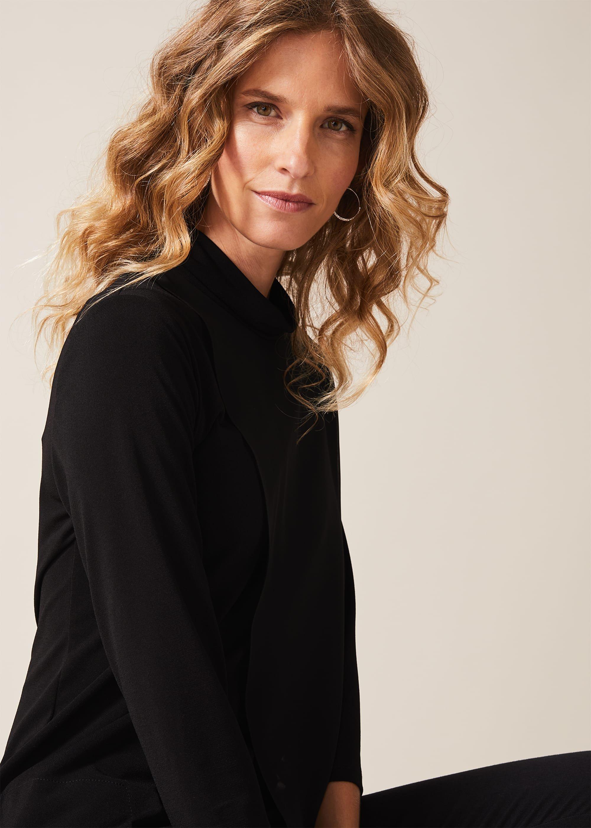 Maggie Cowl Neck Longline Top