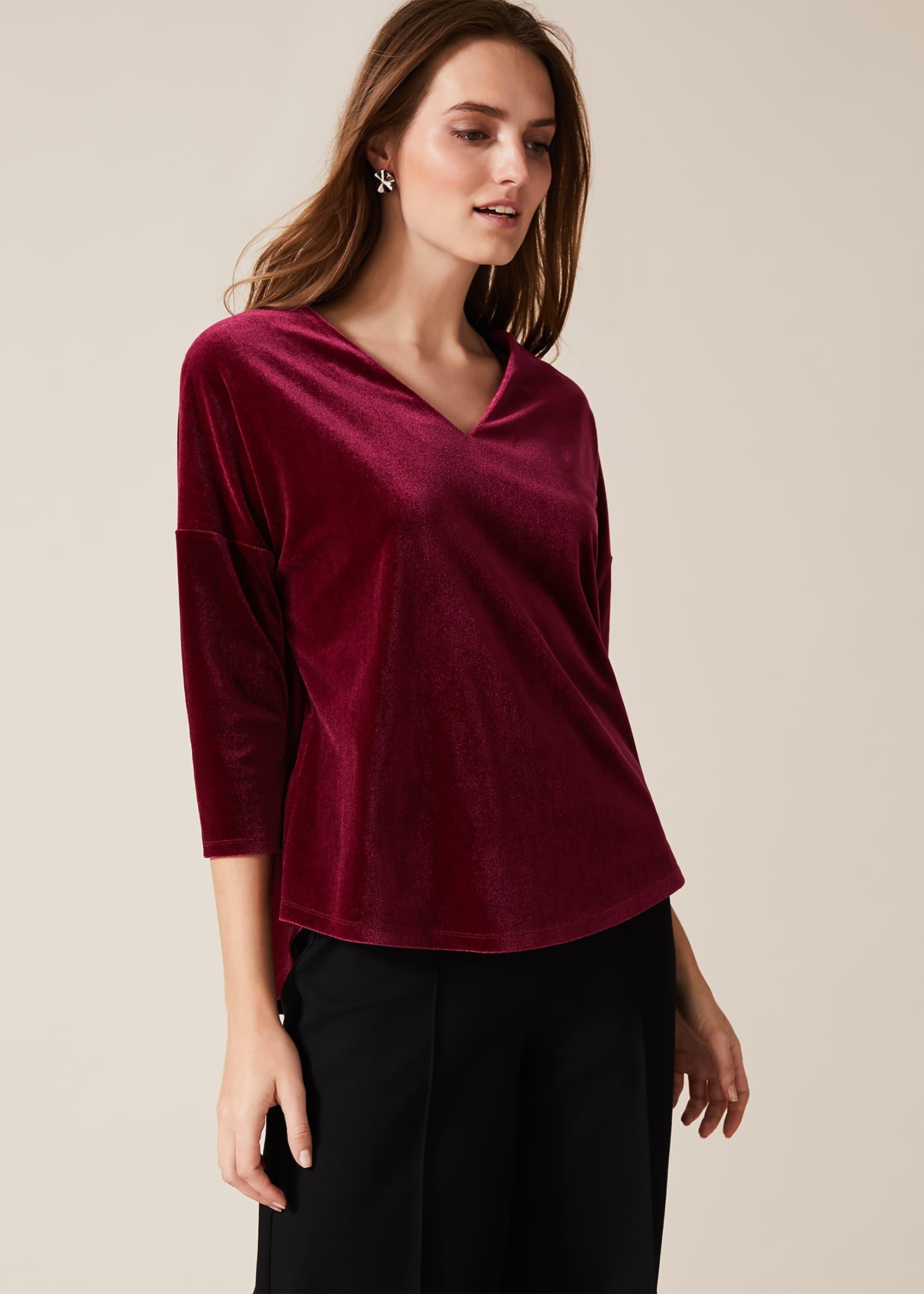 Qvc Velvet V Neck Catrina