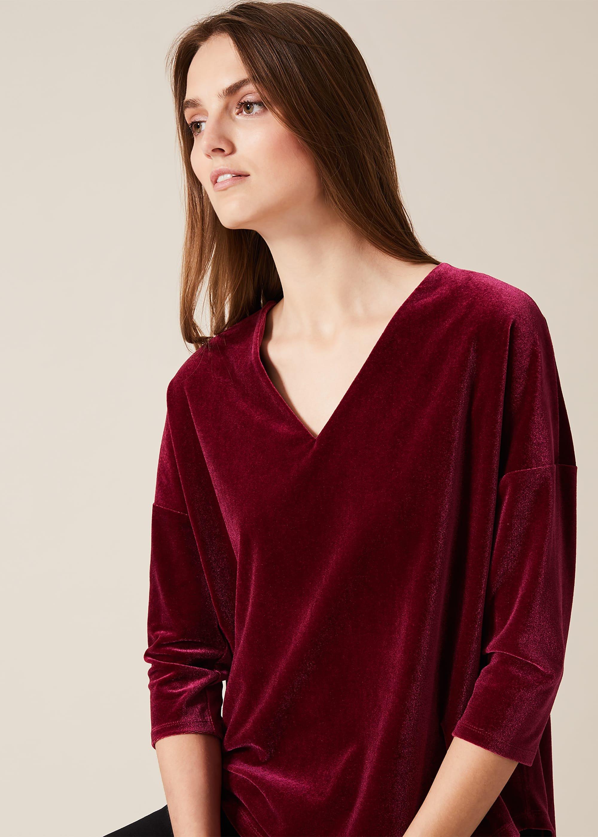 Qvc Velvet V Neck Catrina