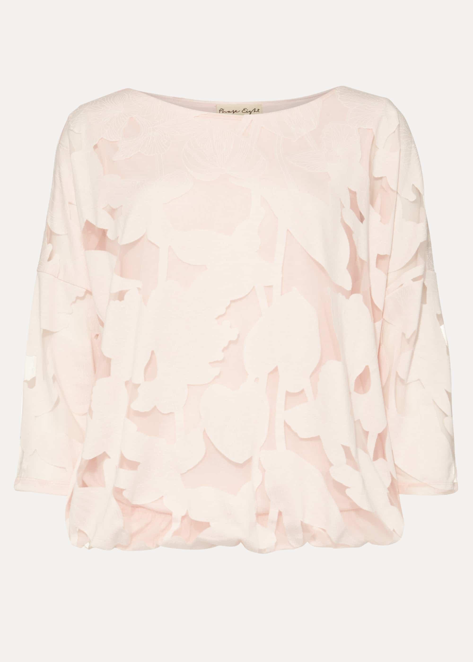 Reine Bubble Hem Burnout Top