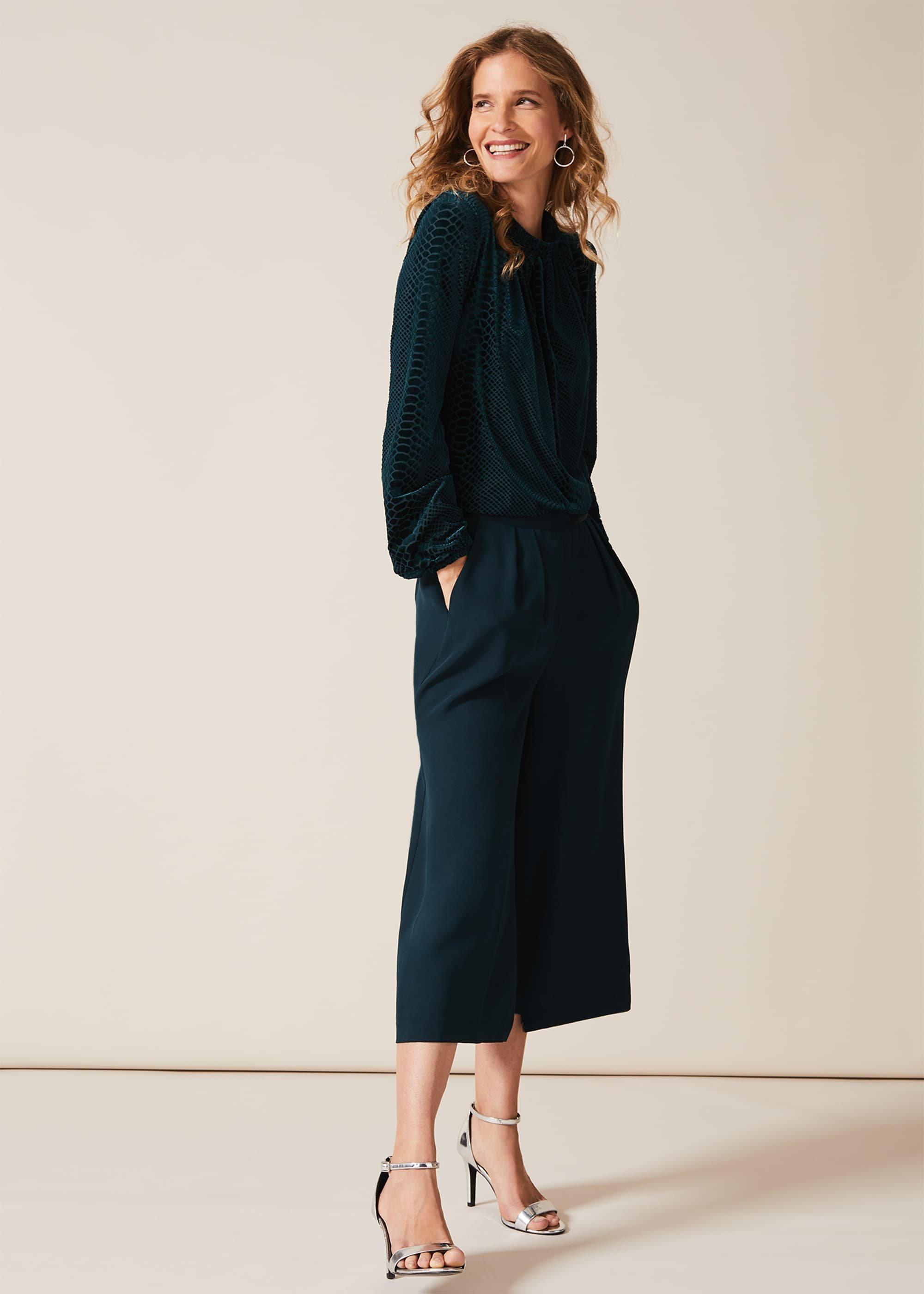Sioned Velvet Burnout Blouse