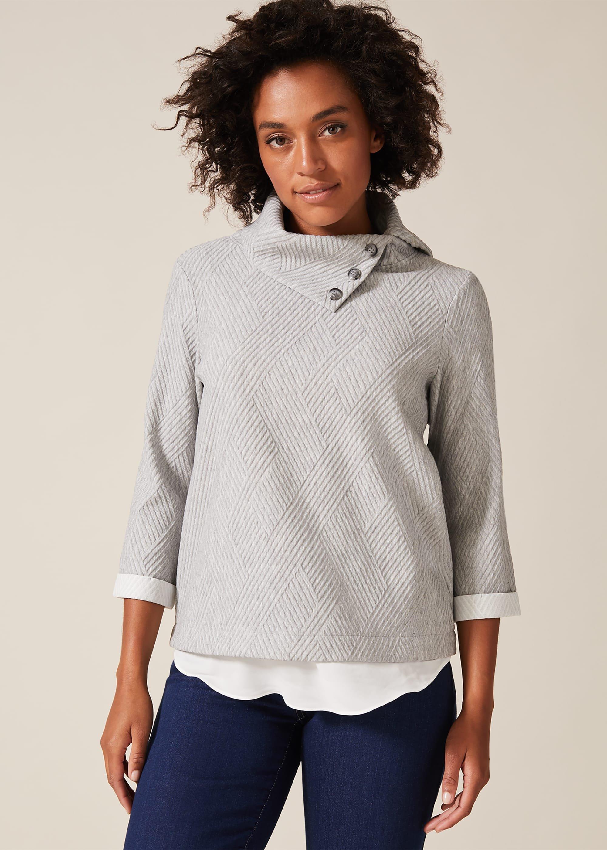 Mica Split Cowl Neck Top