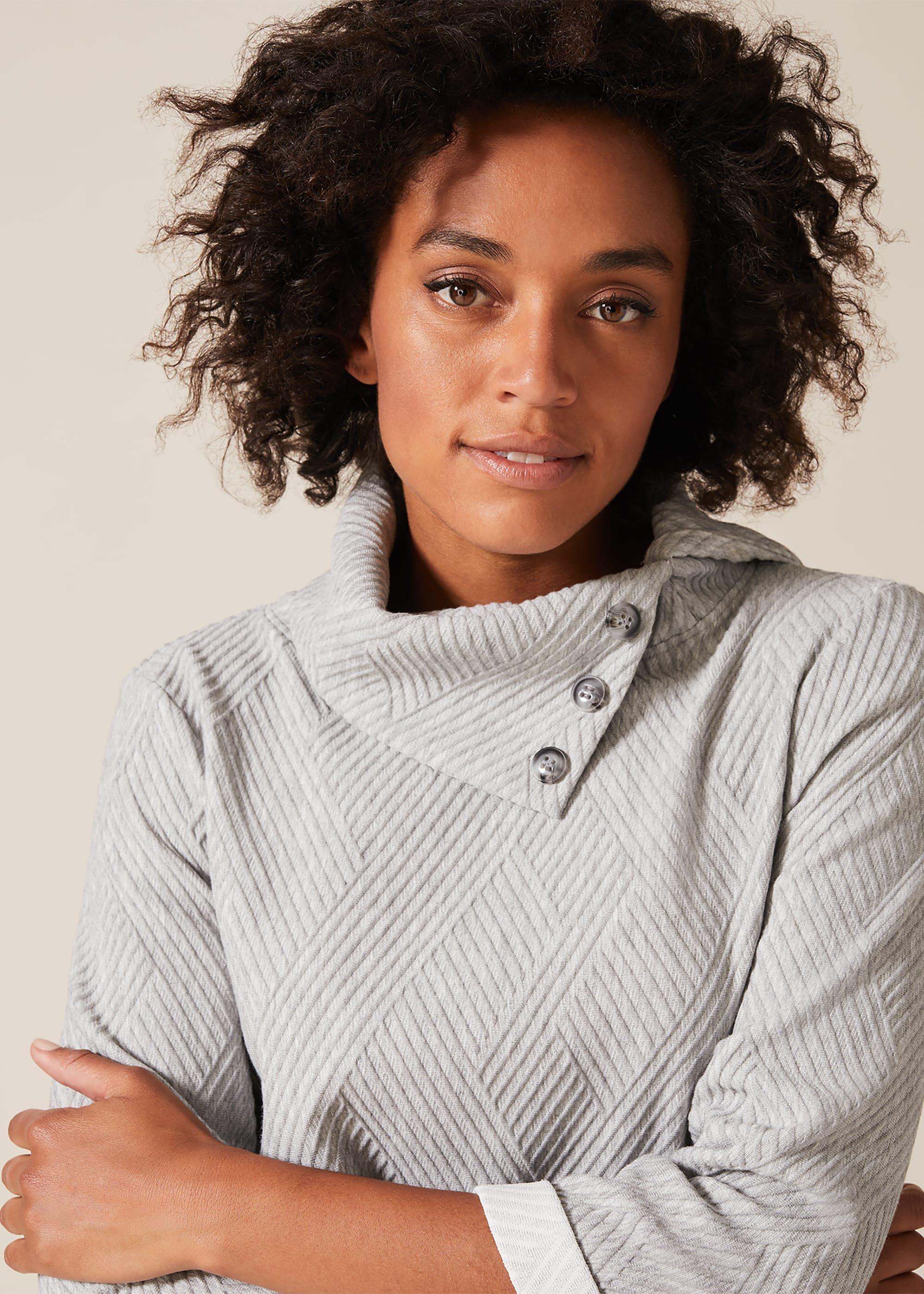 Mica Split Cowl Neck Top