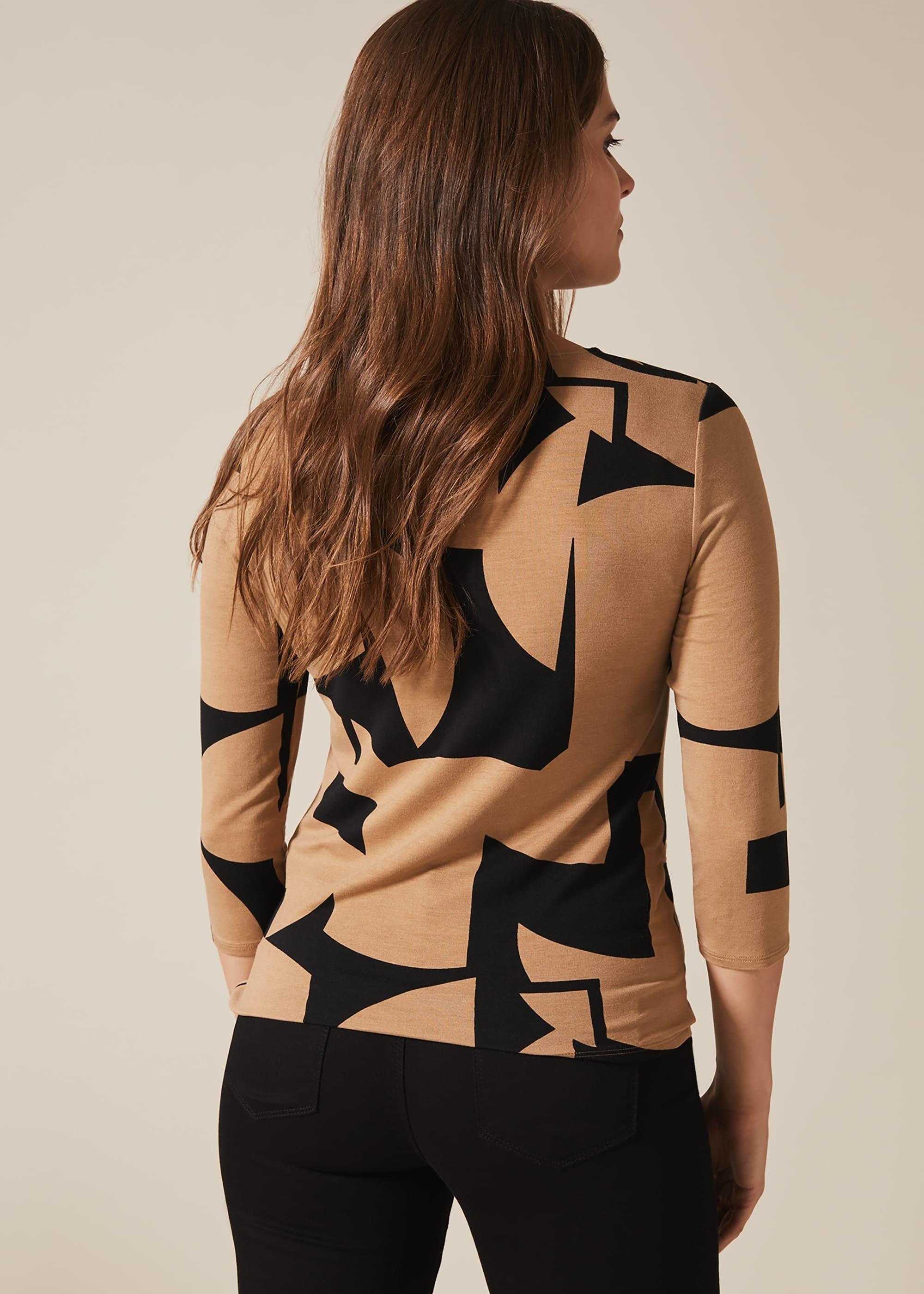 Gretchen Abstract Print Top