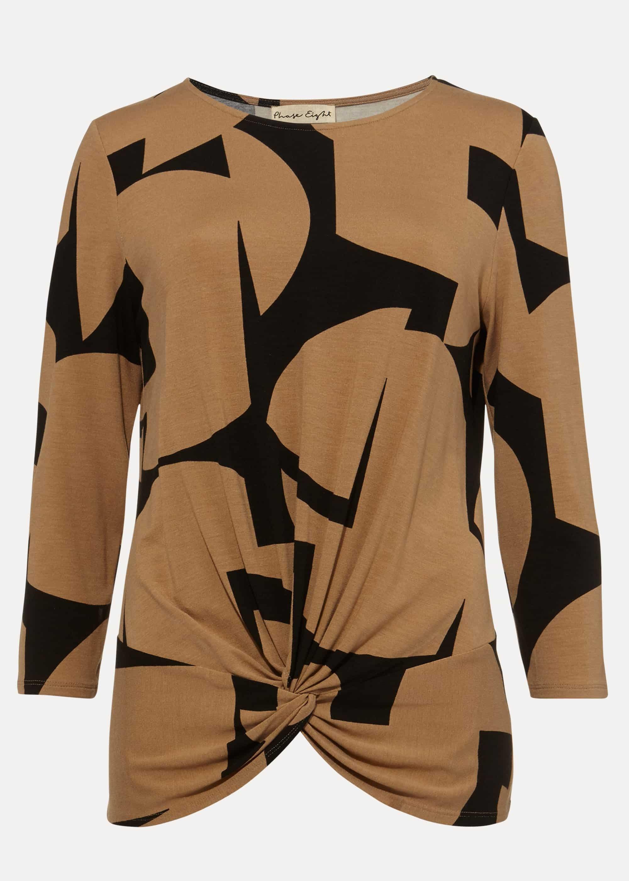 Gretchen Abstract Print Top