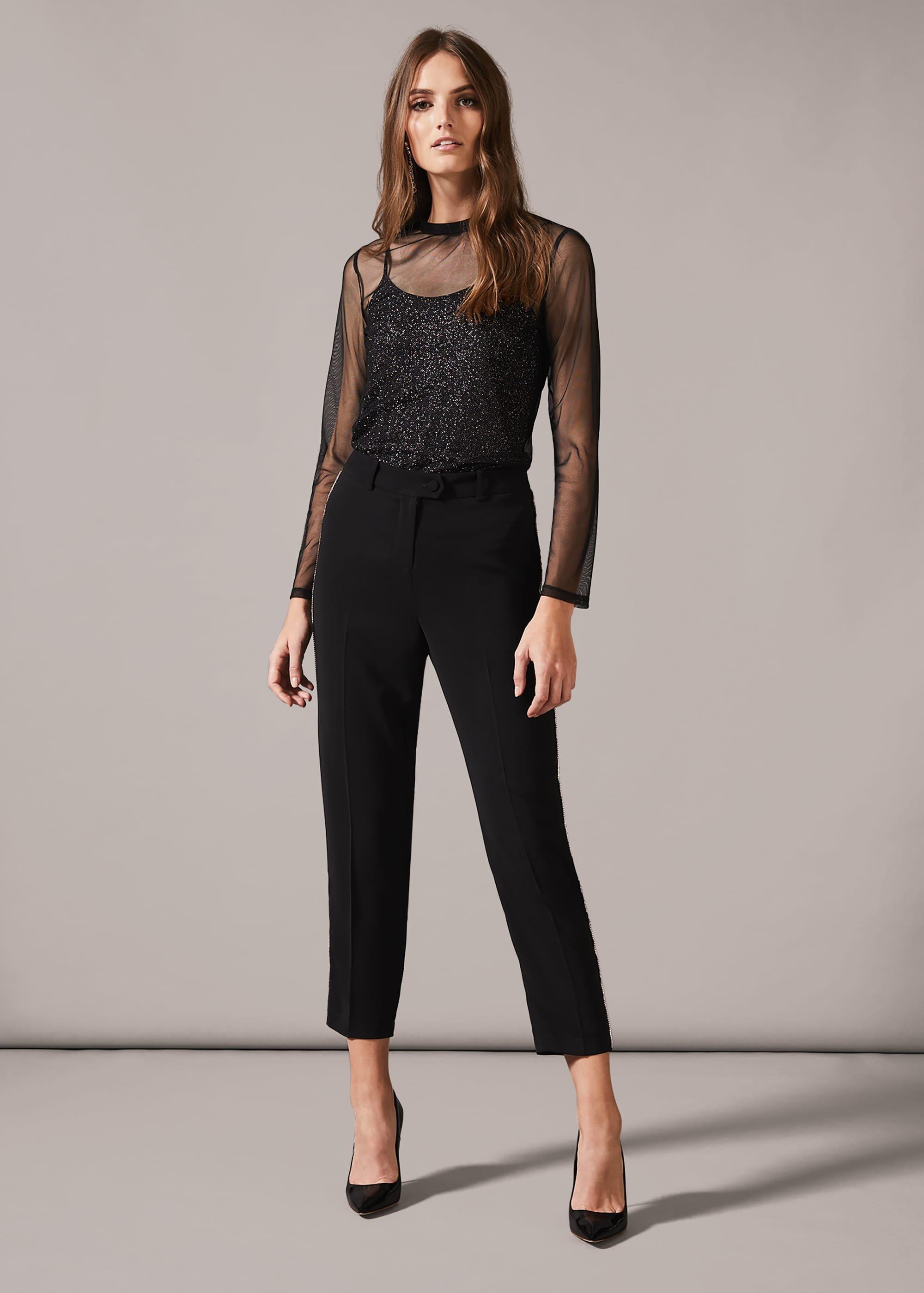 Nadire Mesh Overlay Top