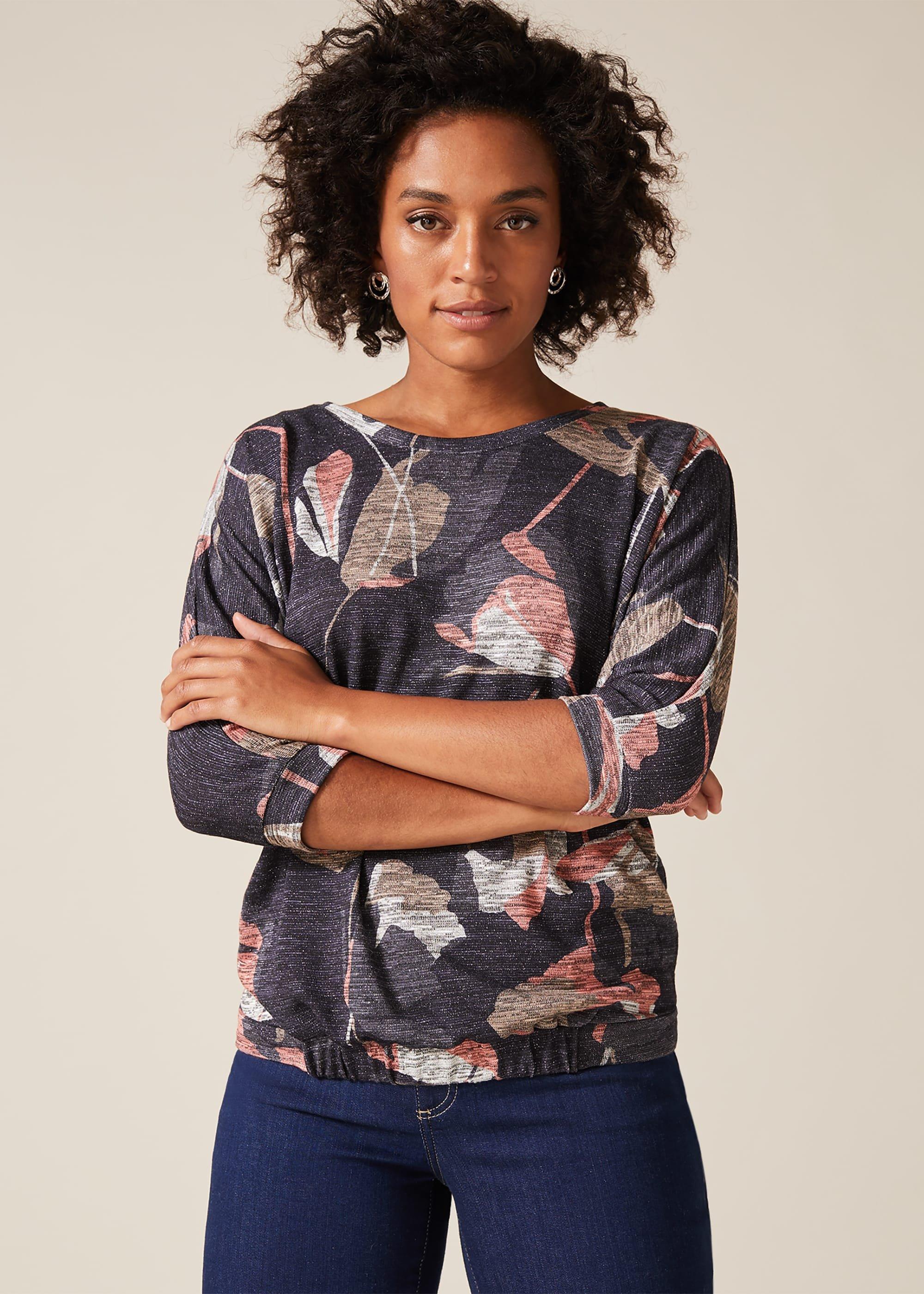 Paris Floral Print Top