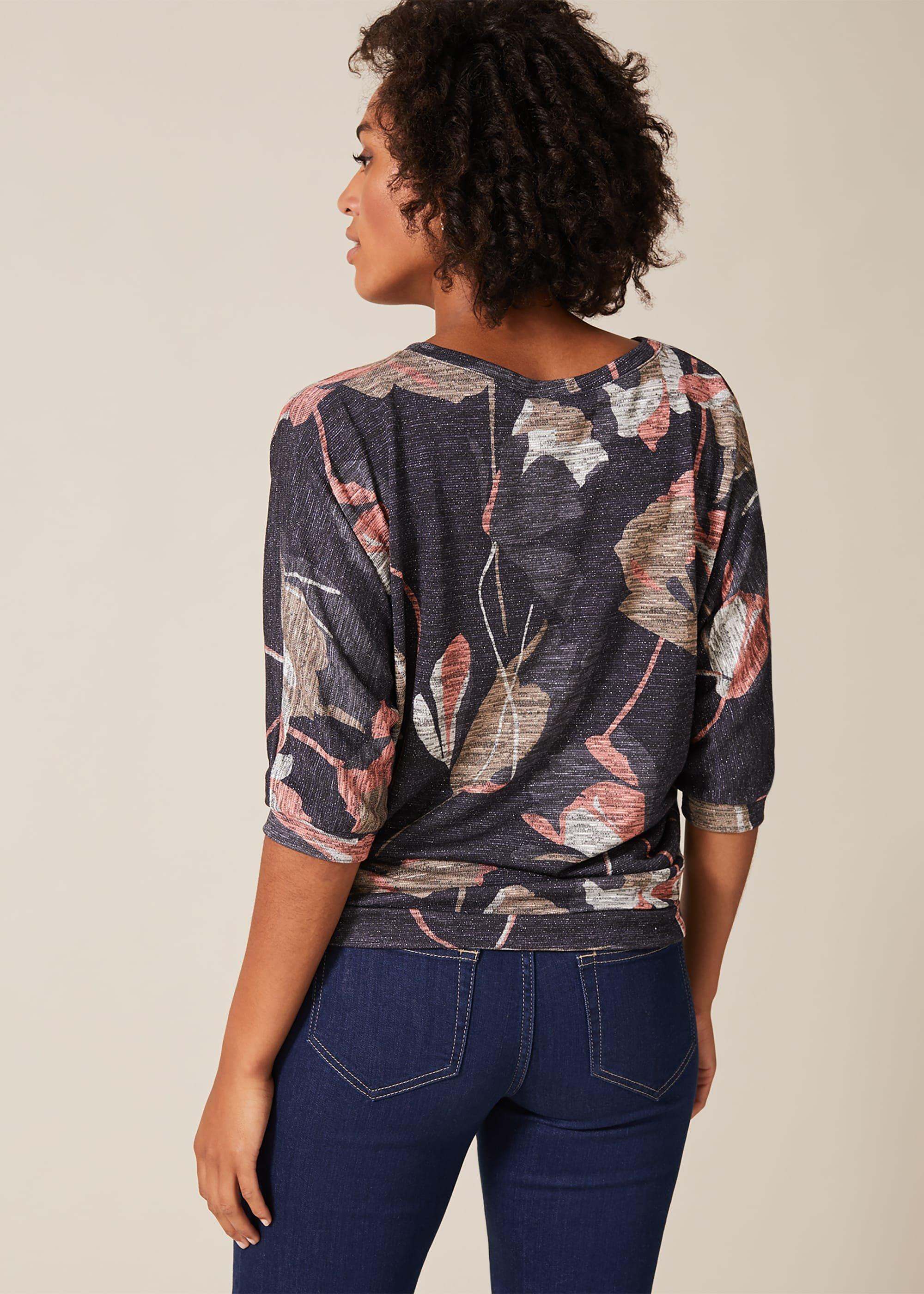 Paris Floral Print Top
