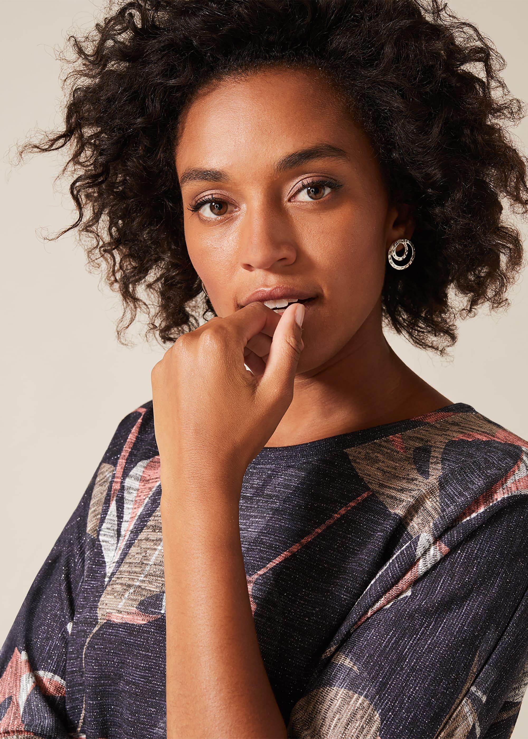 Paris Floral Print Top