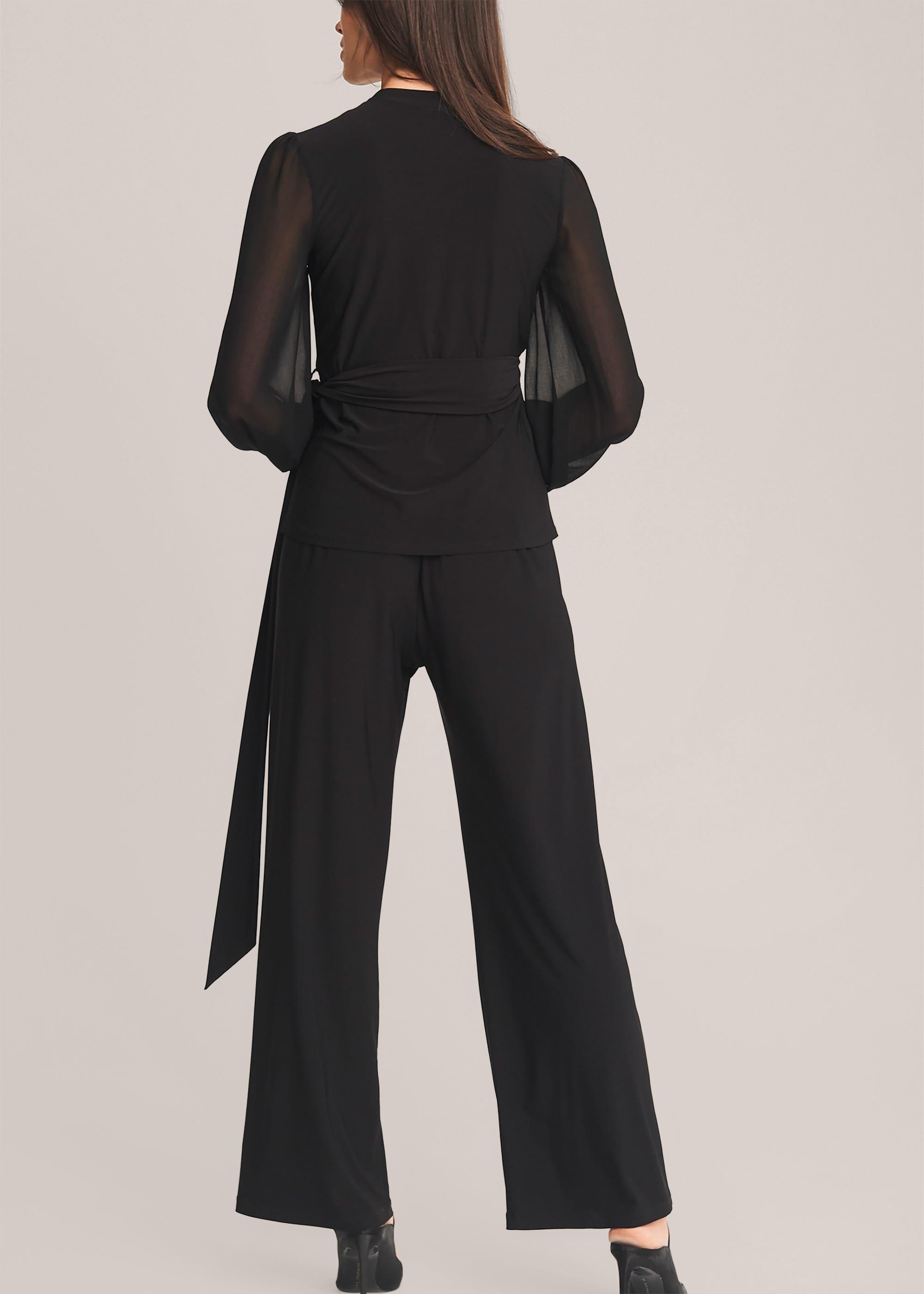 Corinne Jersey Wrap Top