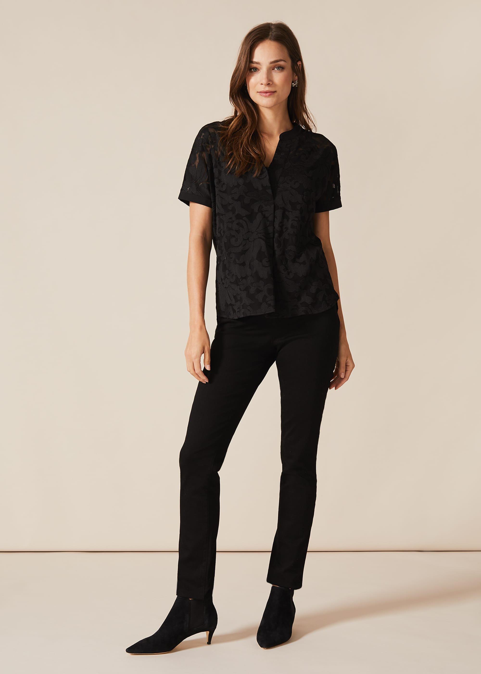 Lesley Lace Textured Blouse