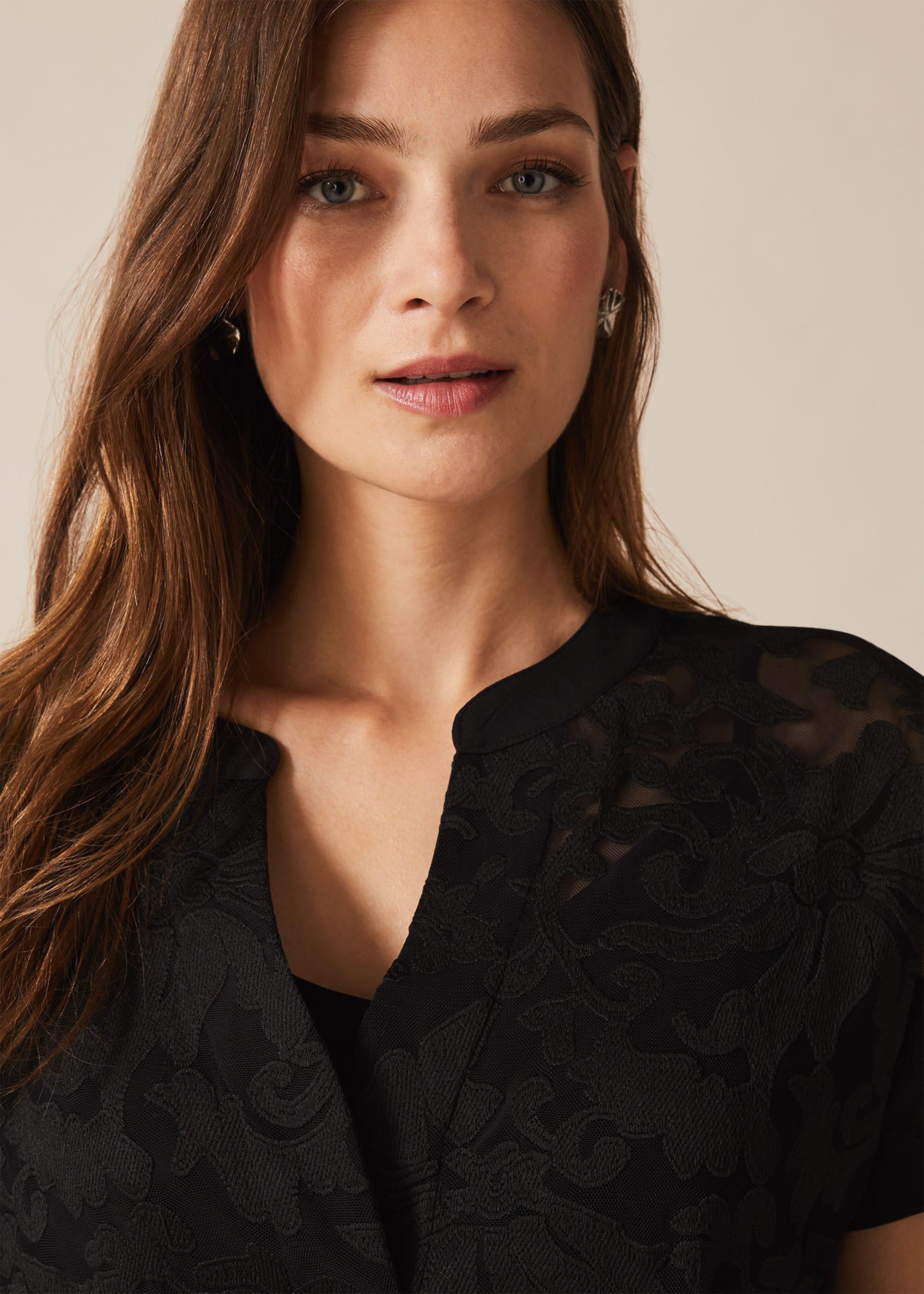 Lesley Lace Textured Blouse