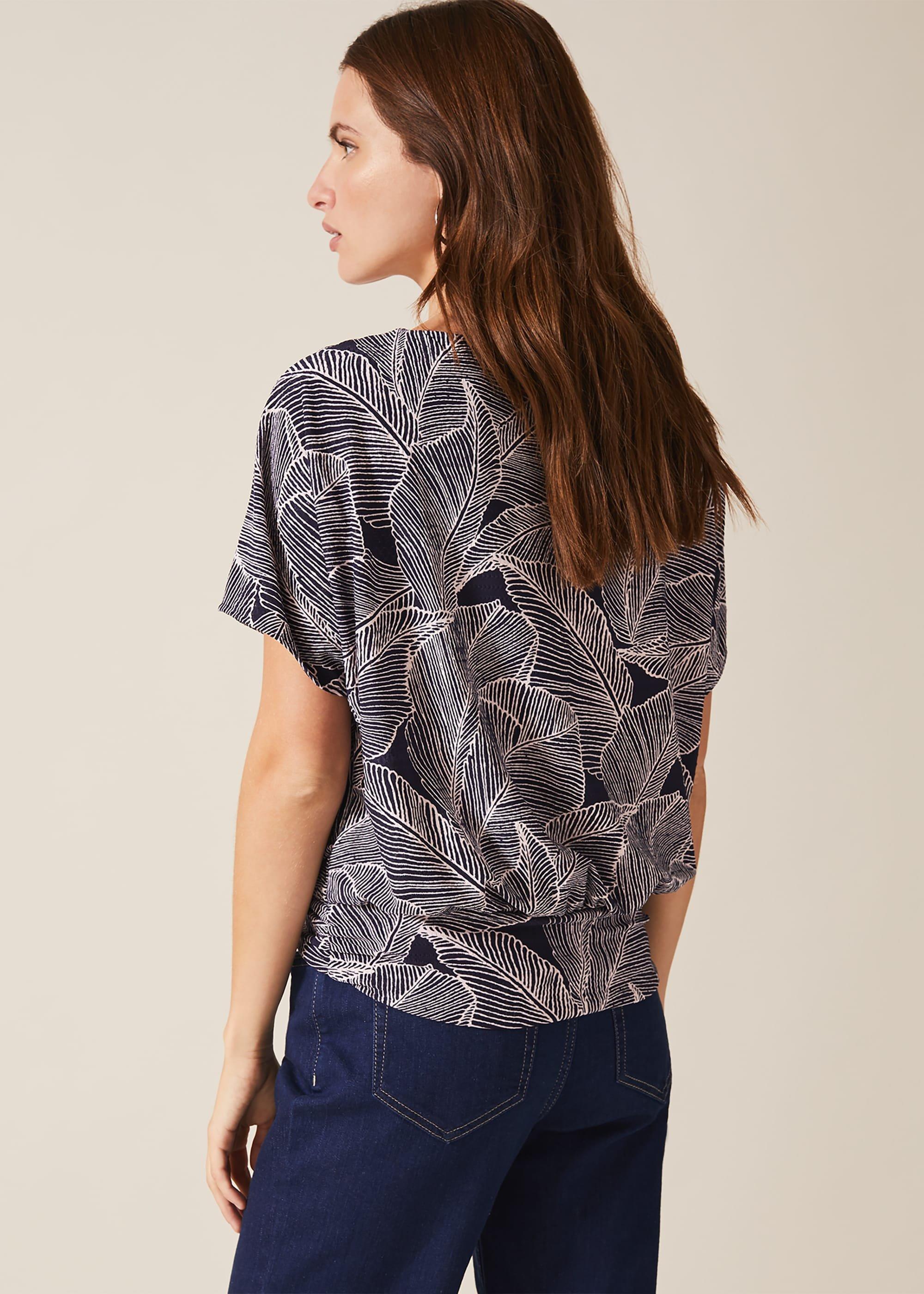 Eileen Palm Print Top
