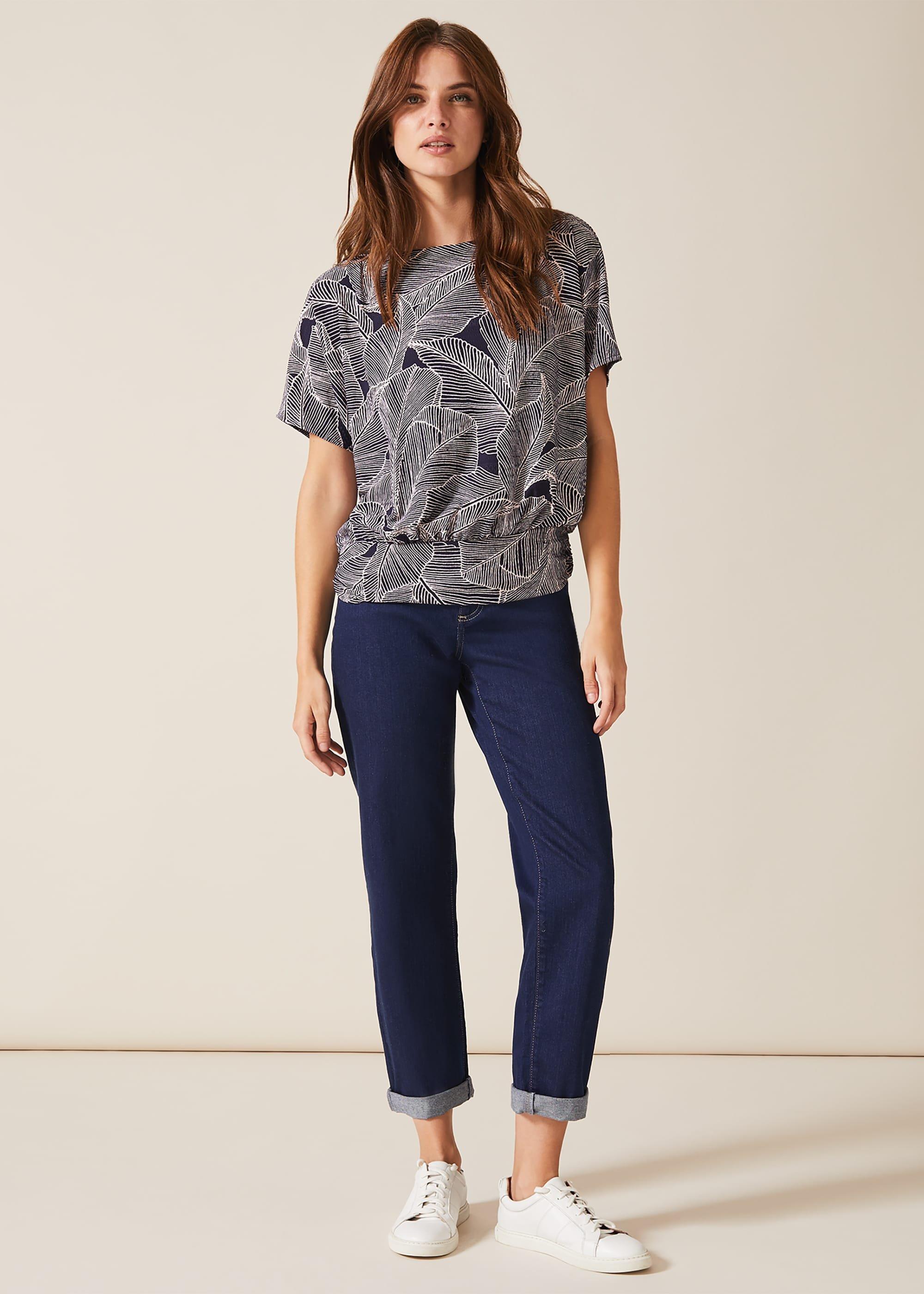 Eileen Palm Print Top