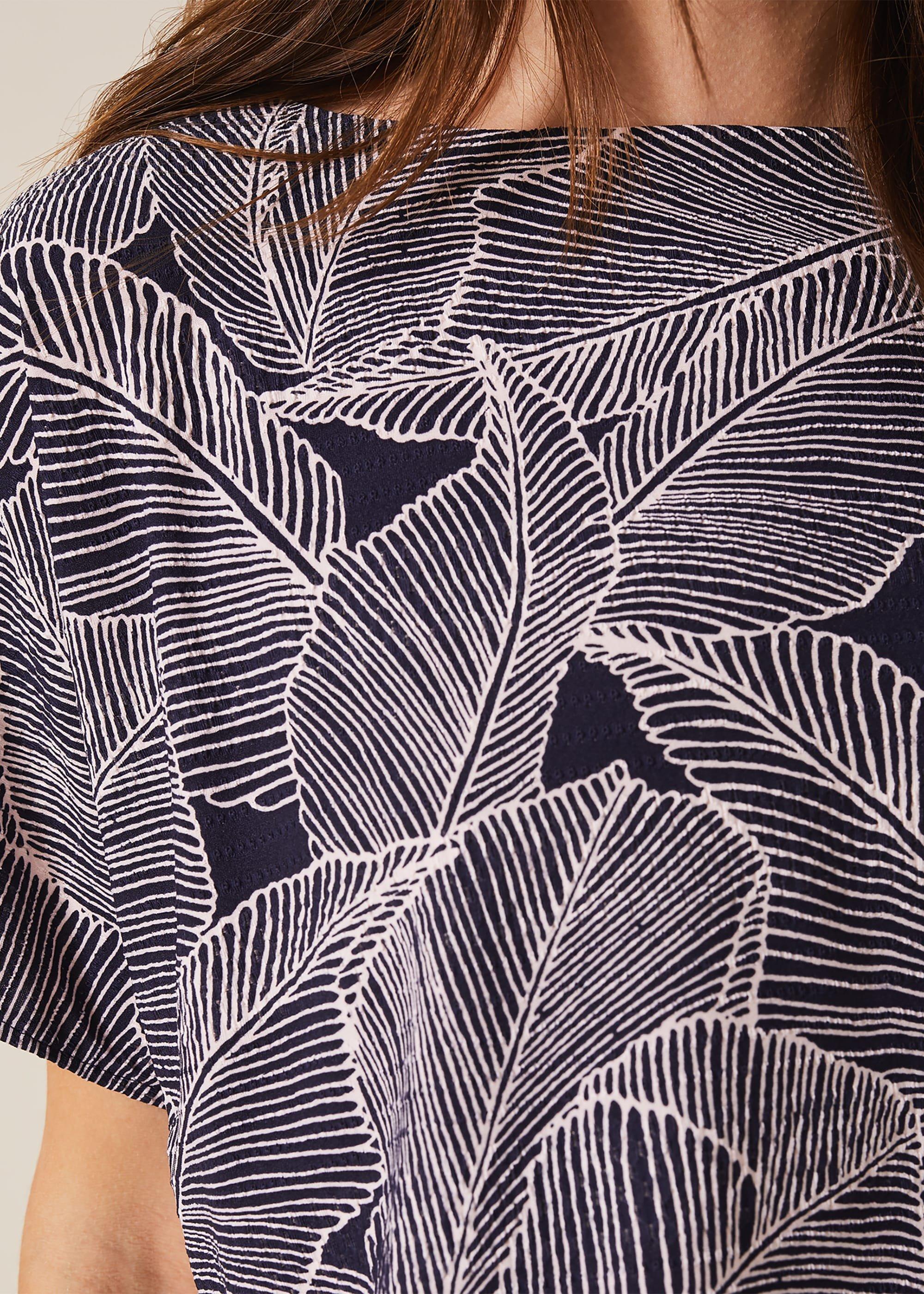 Eileen Palm Print Top