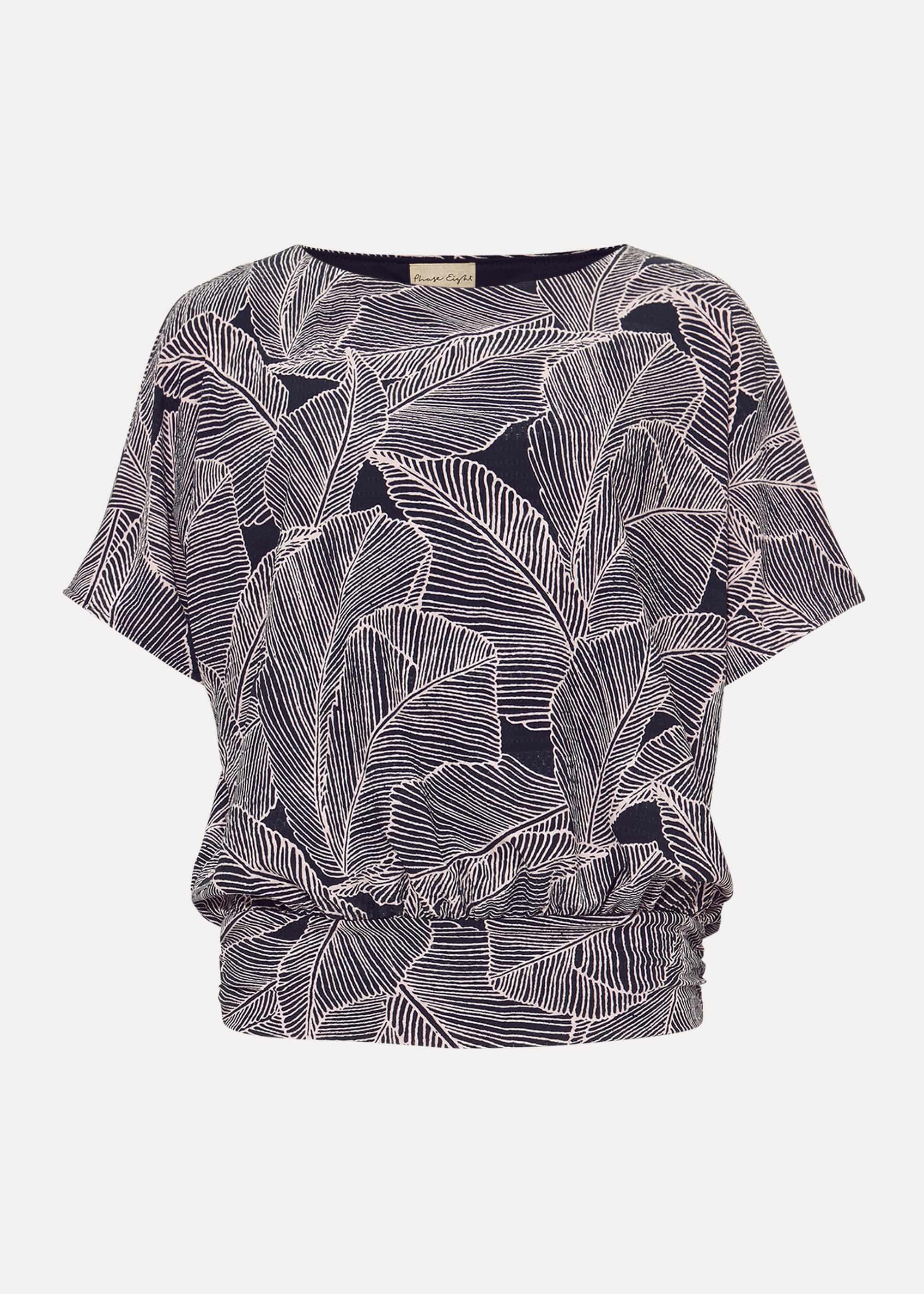 Eileen Palm Print Top