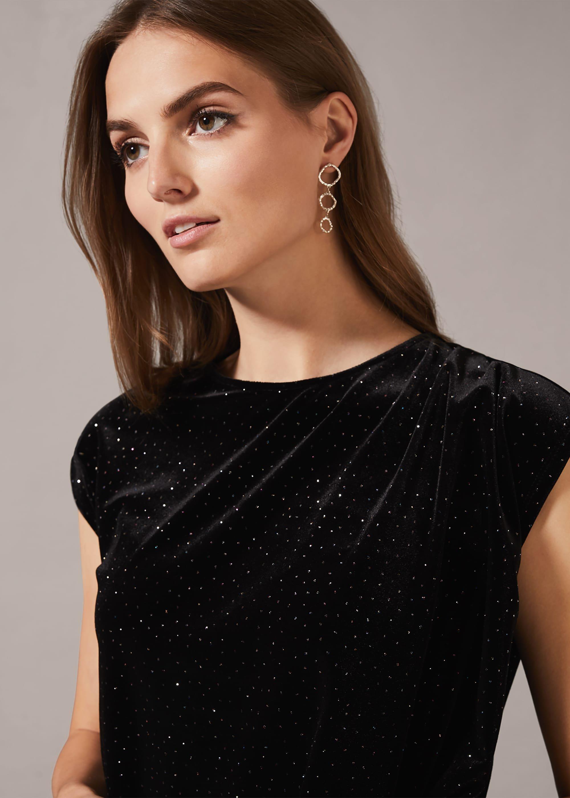 Sissy Velvet Glitter Top