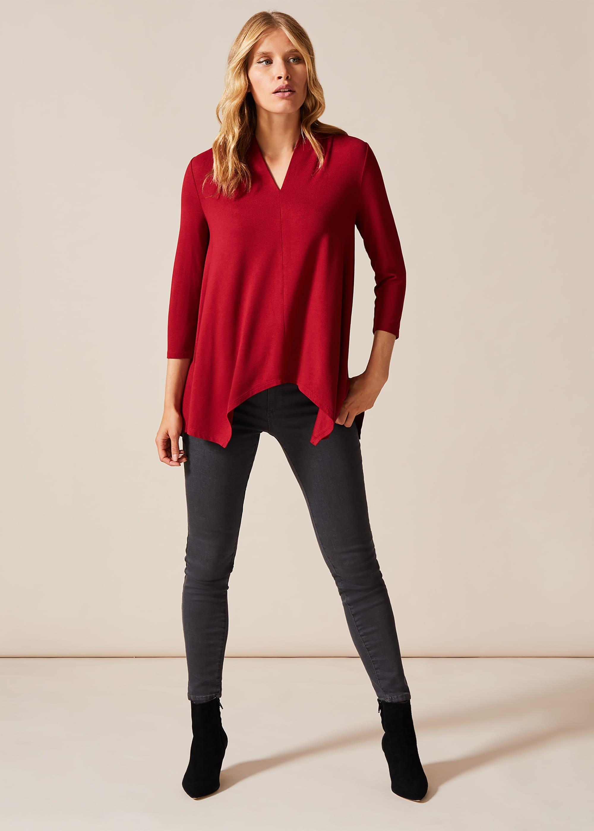 Chrissie V-Neck Swing Top