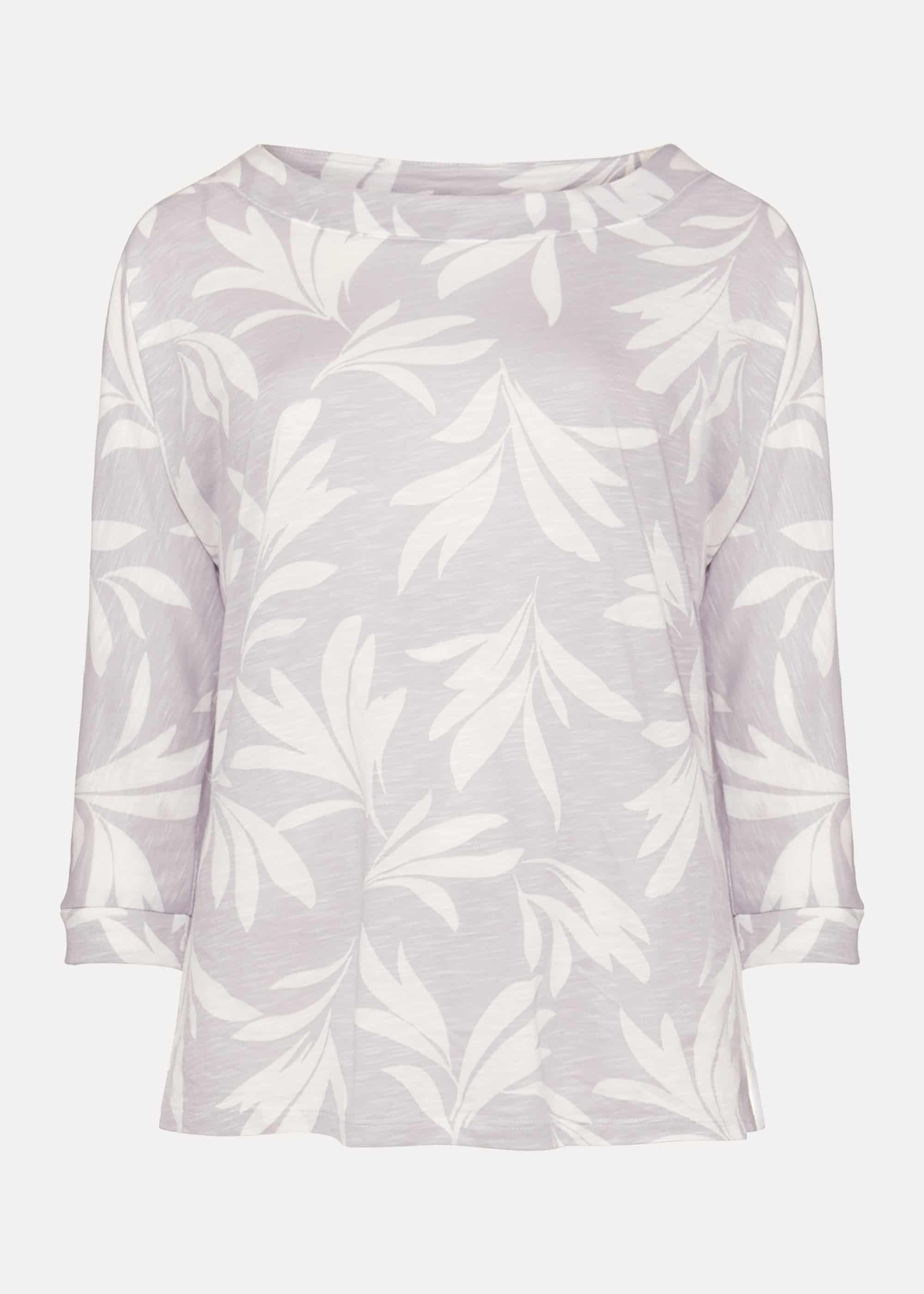 Ahmya Leaf Print Top