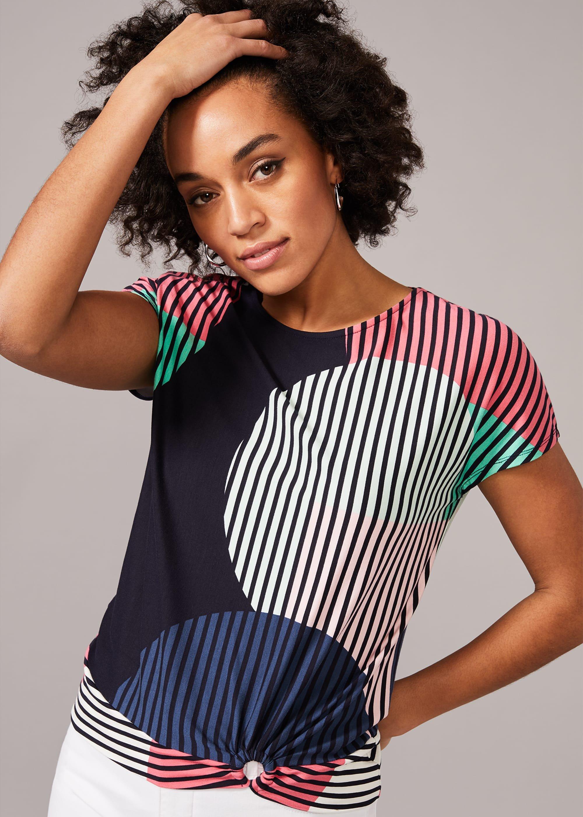 Safiya Stripe Spot Top
