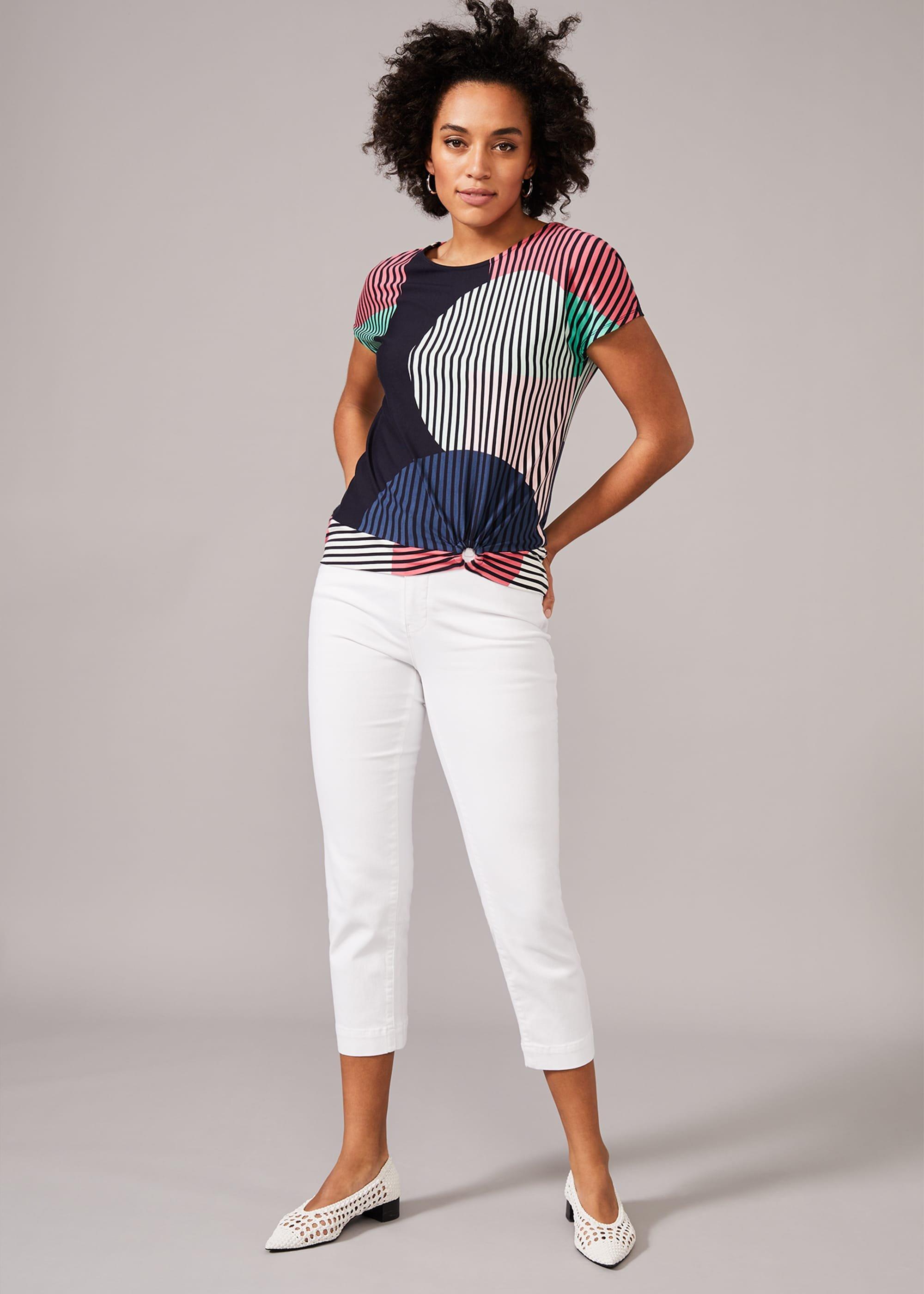 Safiya Stripe Spot Top