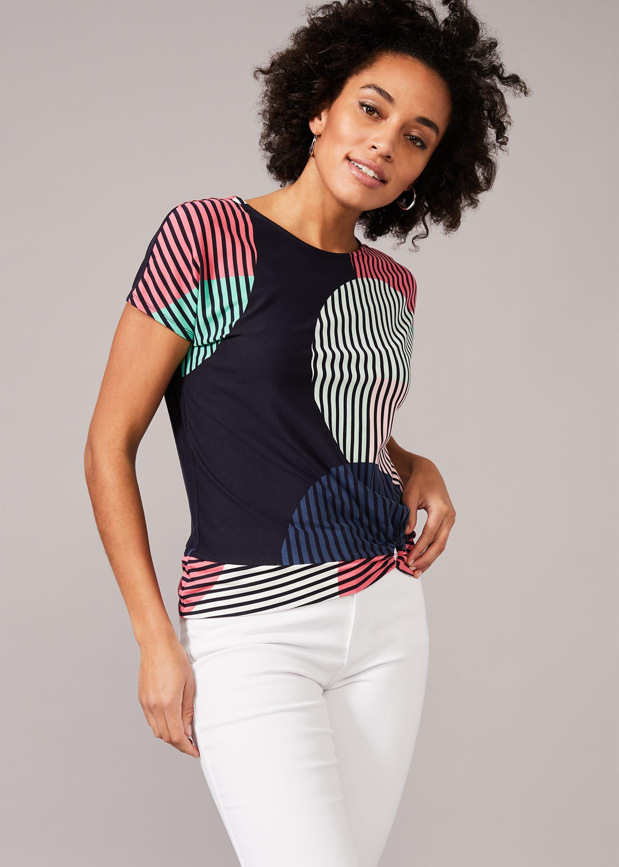Safiya Stripe Spot Top