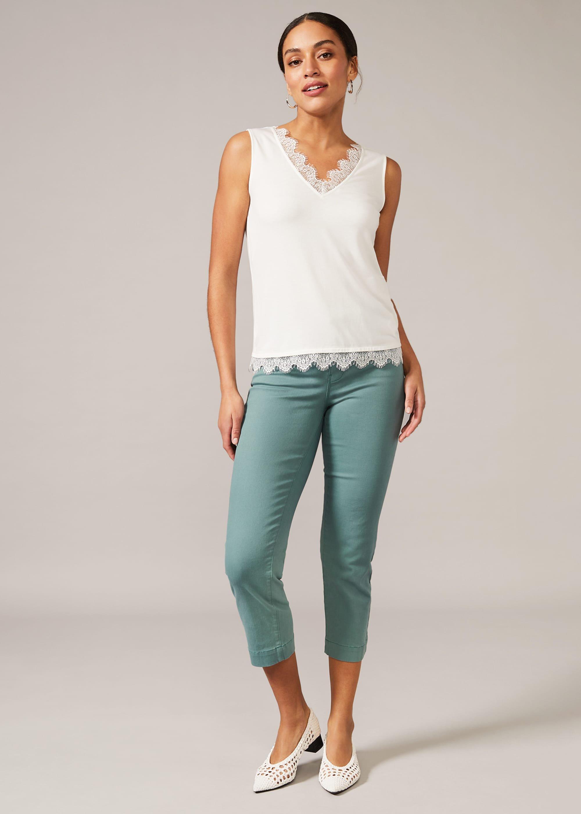 Ottie Lace Trim Vest Top