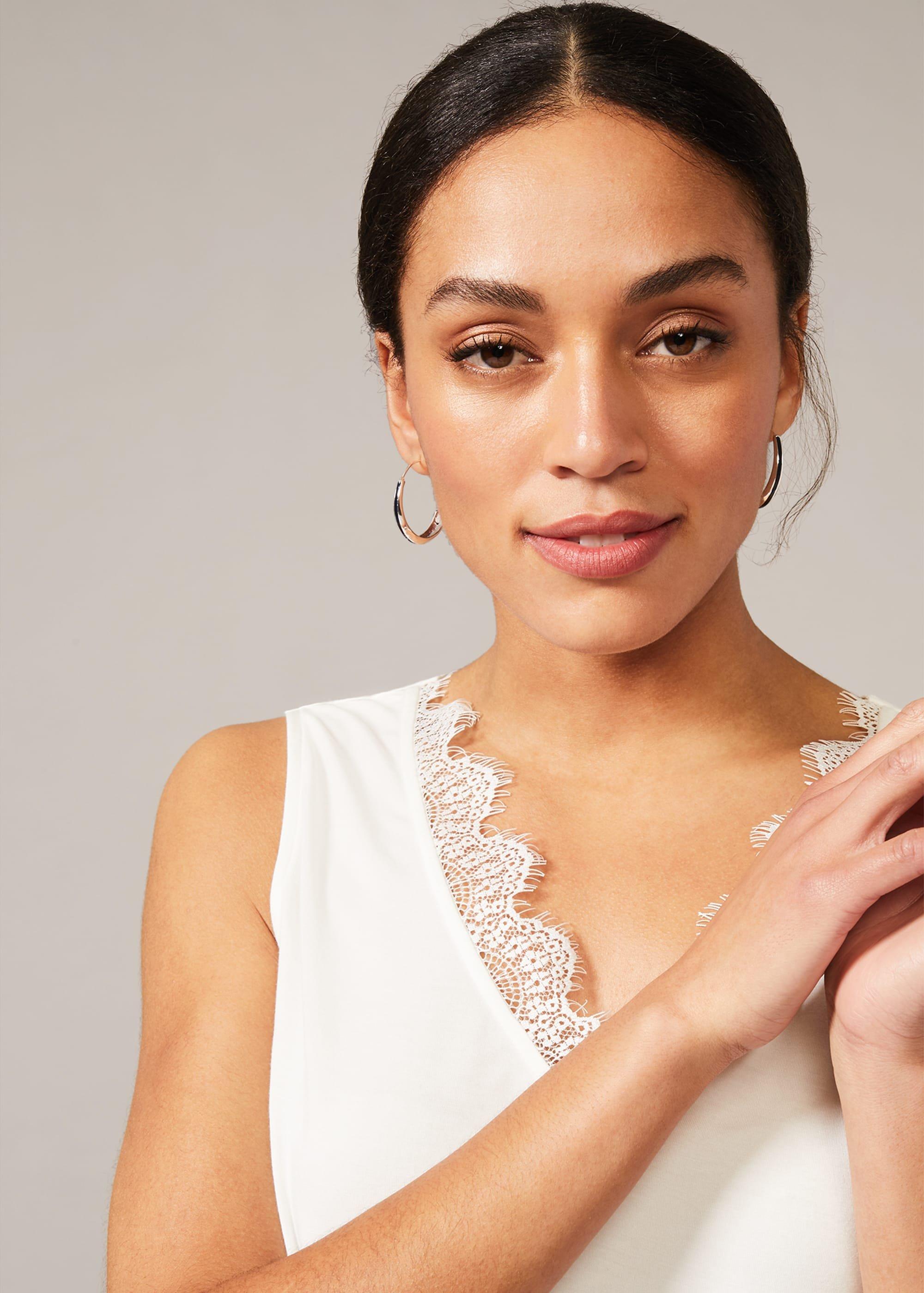 Ottie Lace Trim Vest Top