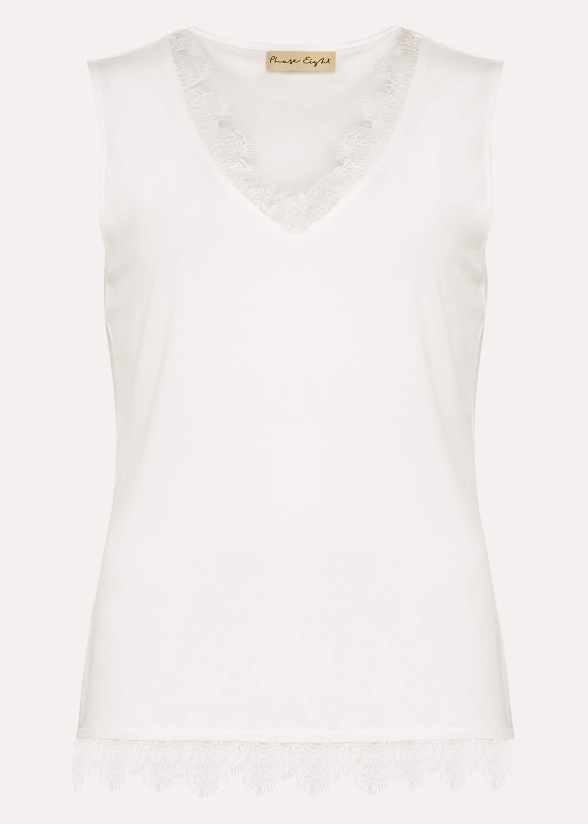 Ottie Lace Trim Vest Top