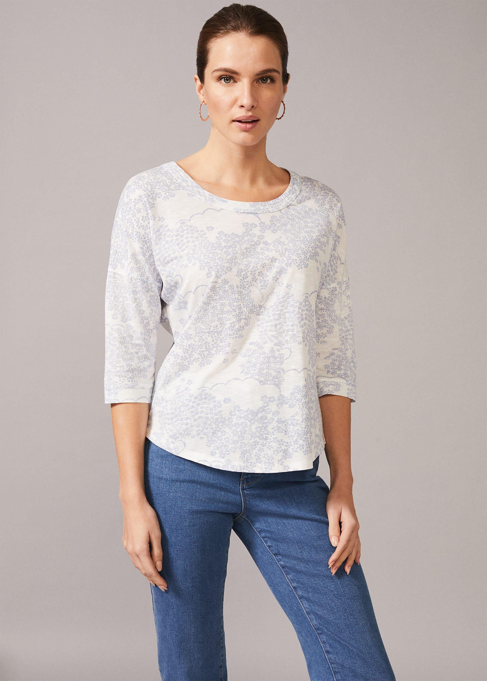 Belle Pagoda Print Top