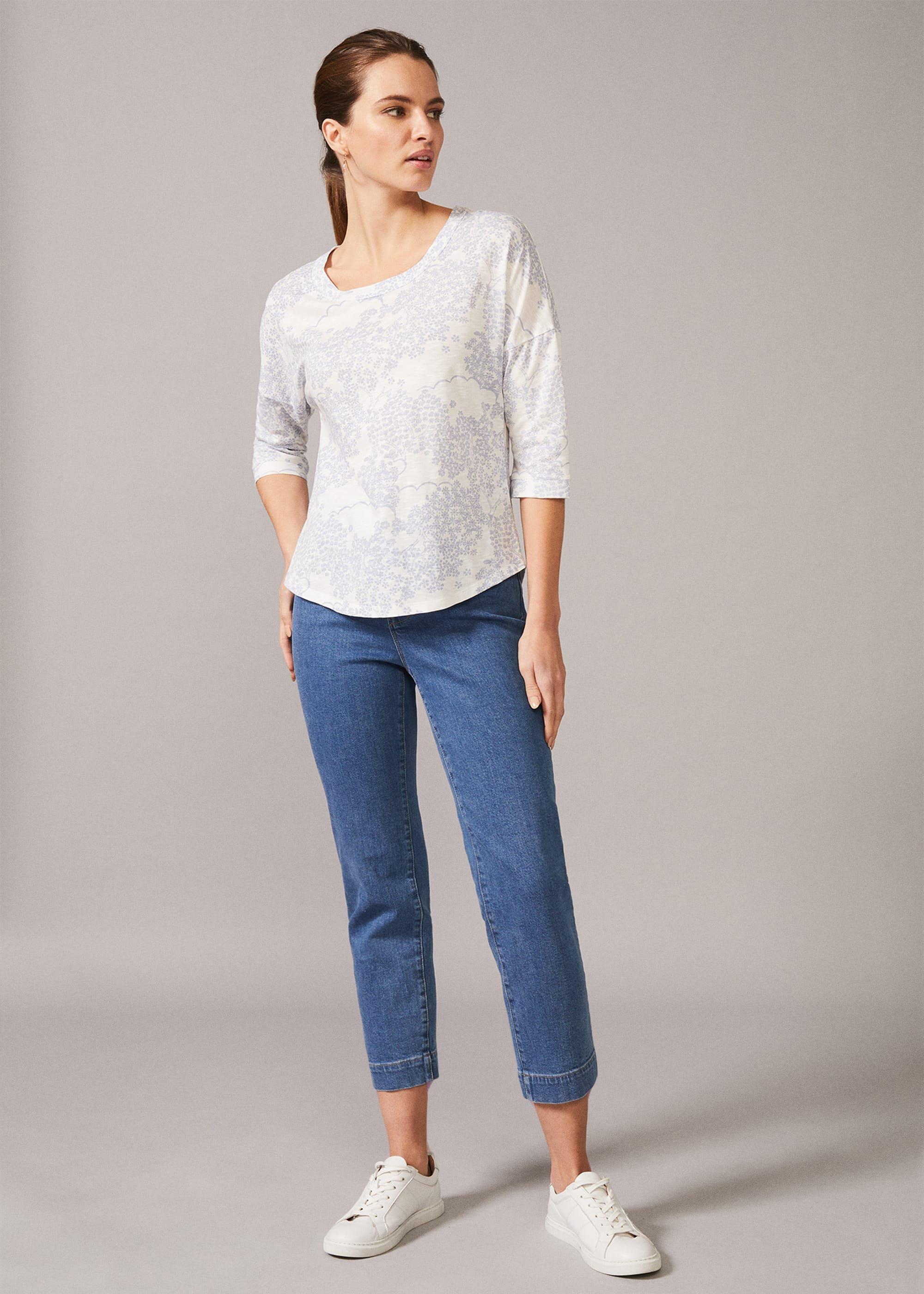 Belle Pagoda Print Top