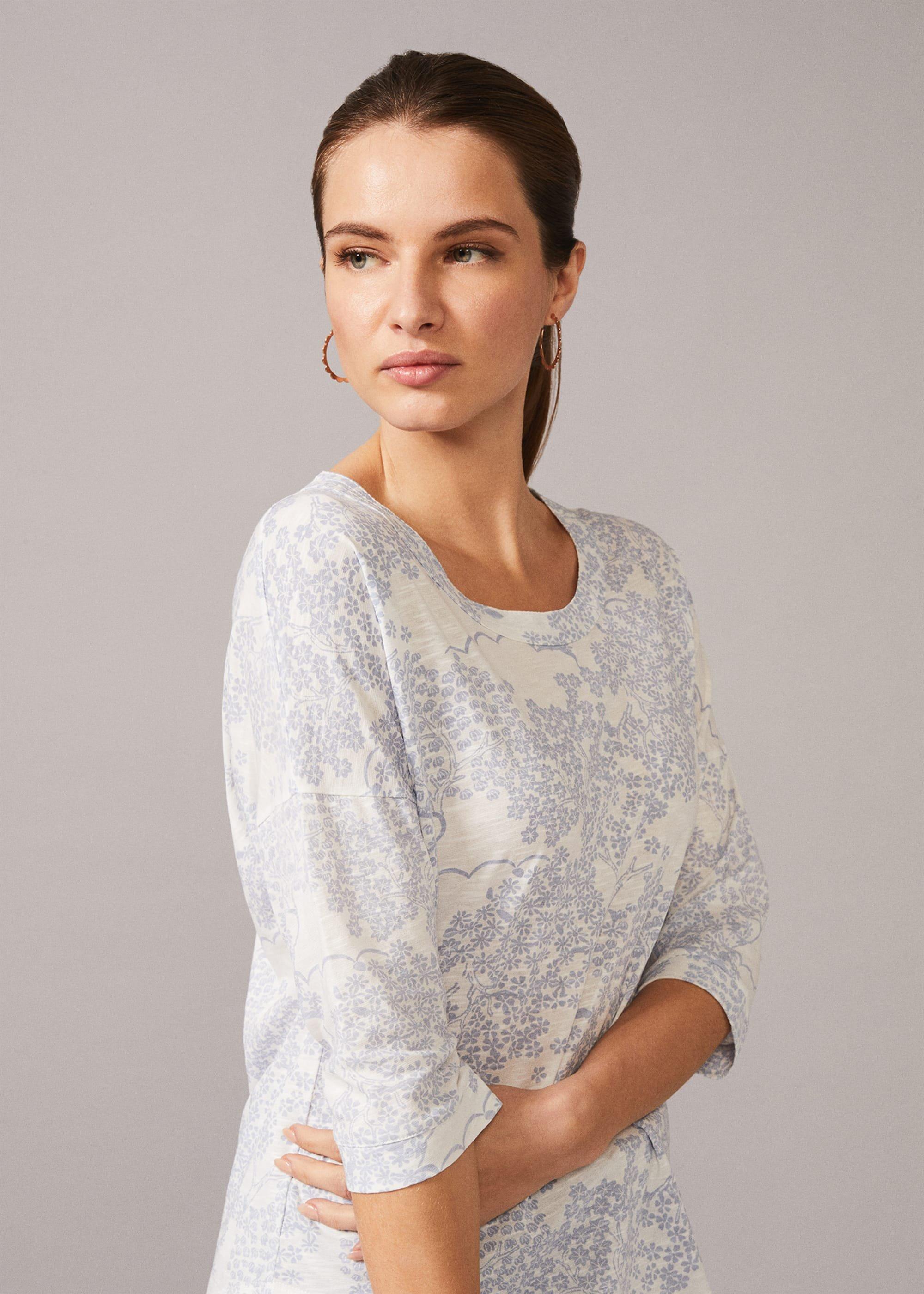 Belle Pagoda Print Top