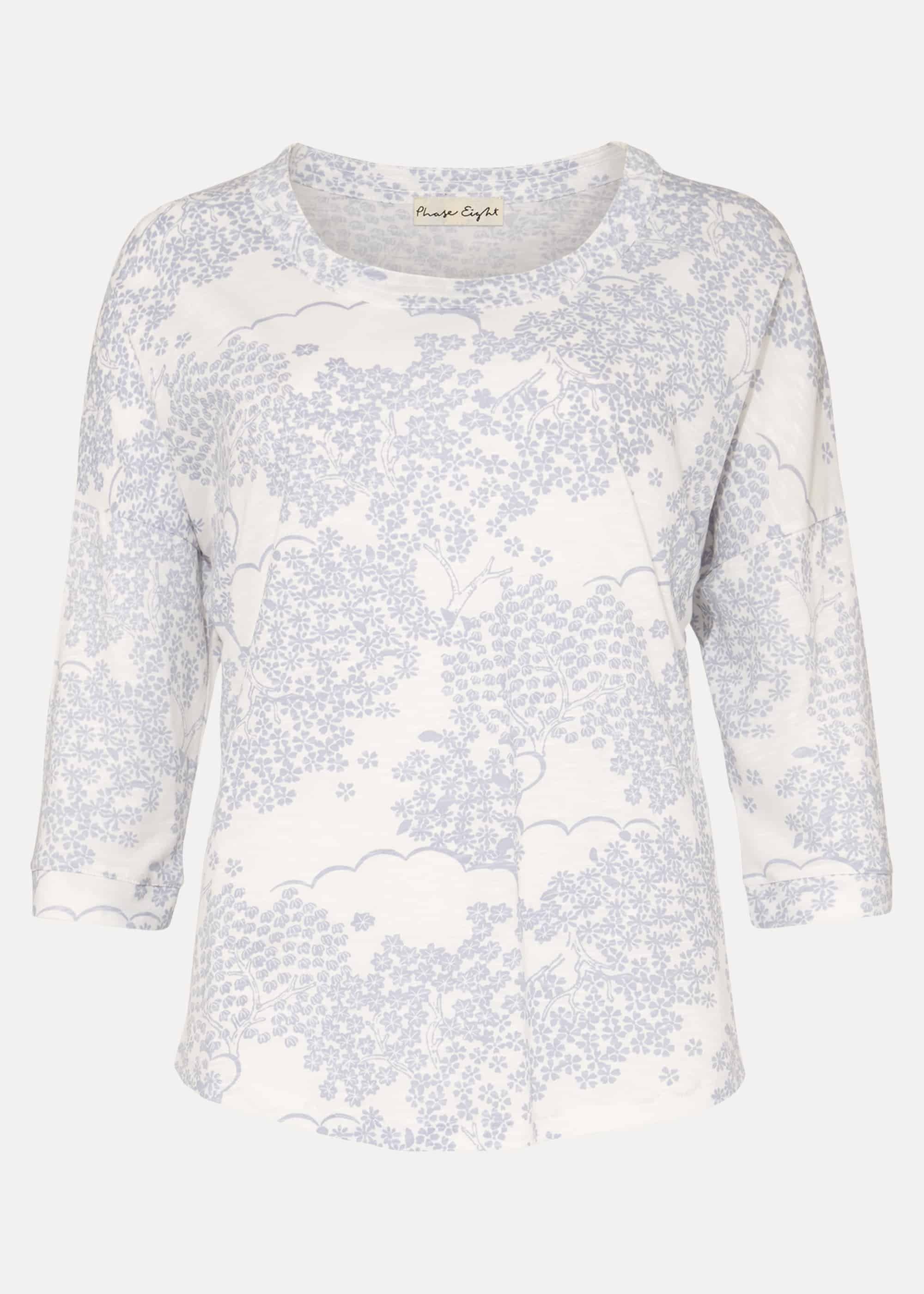 Belle Pagoda Print Top