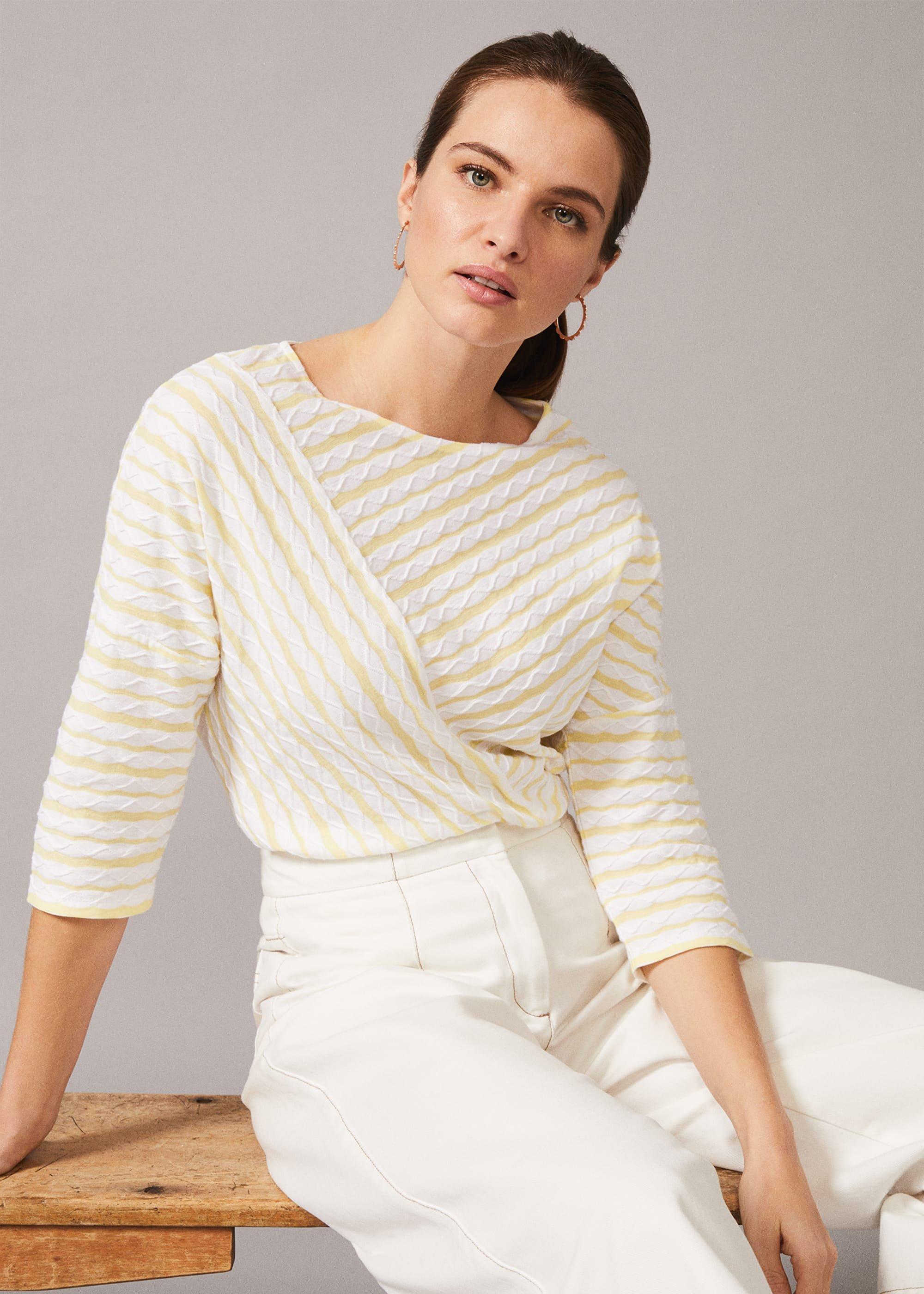 Tabby Stripe Textured Top