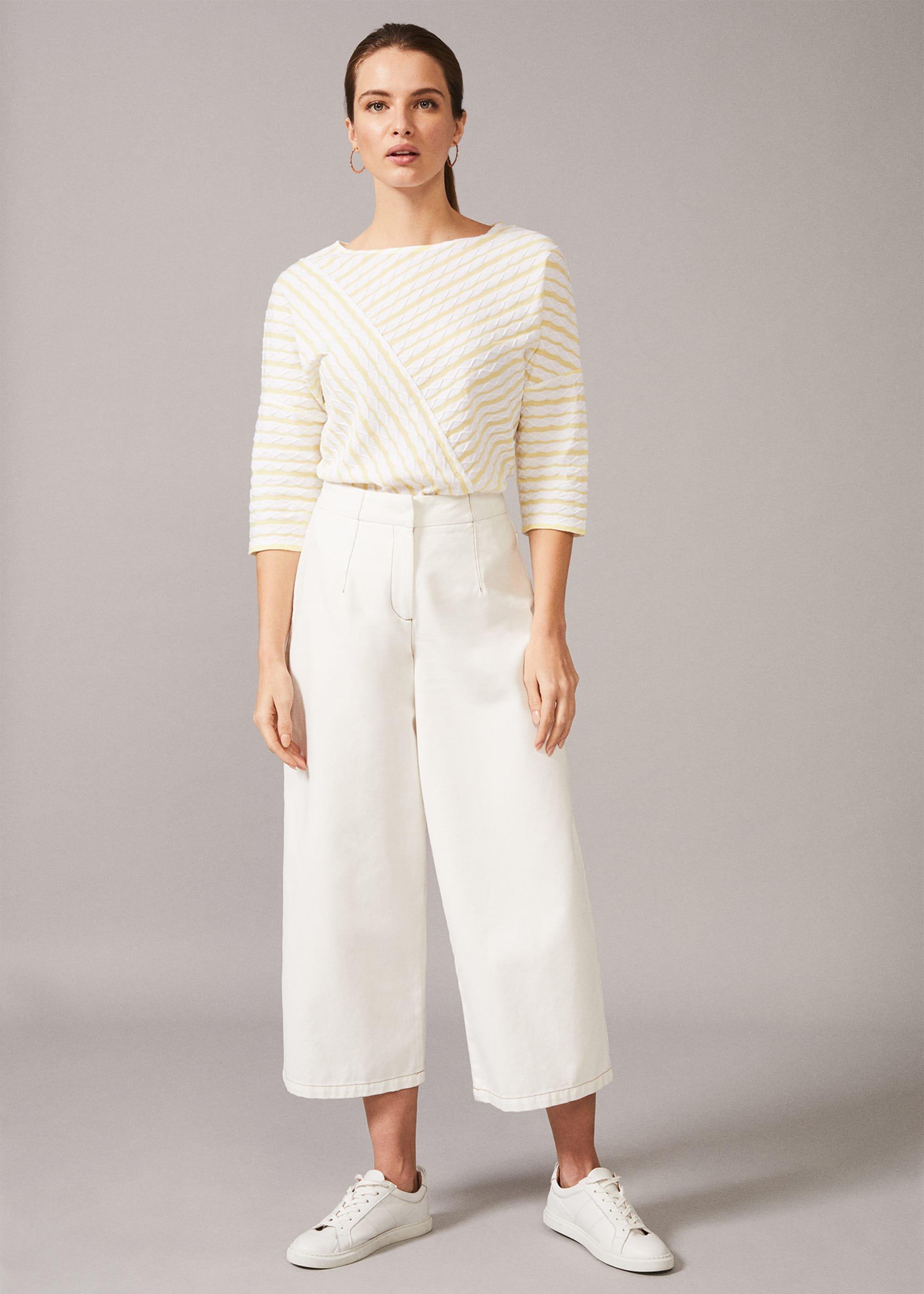 Tabby Stripe Textured Top