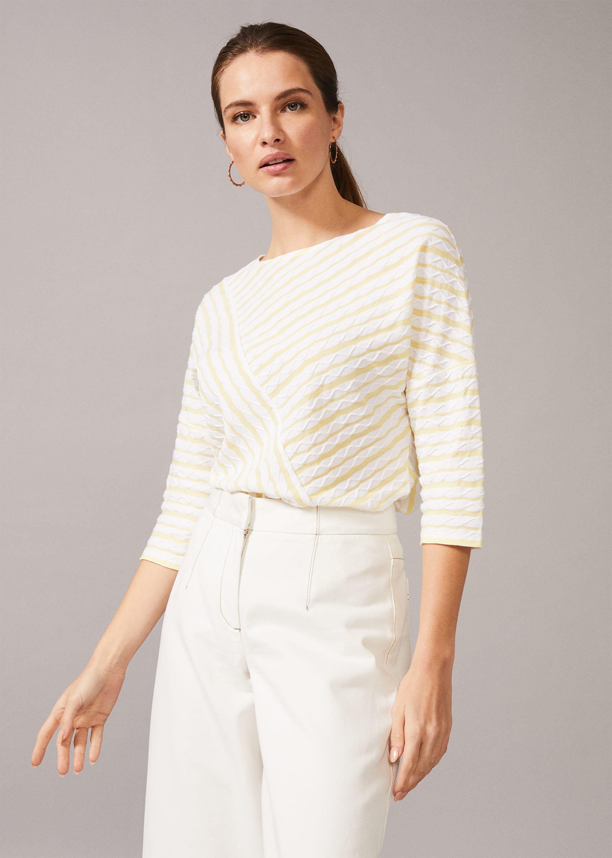Tabby Stripe Textured Top