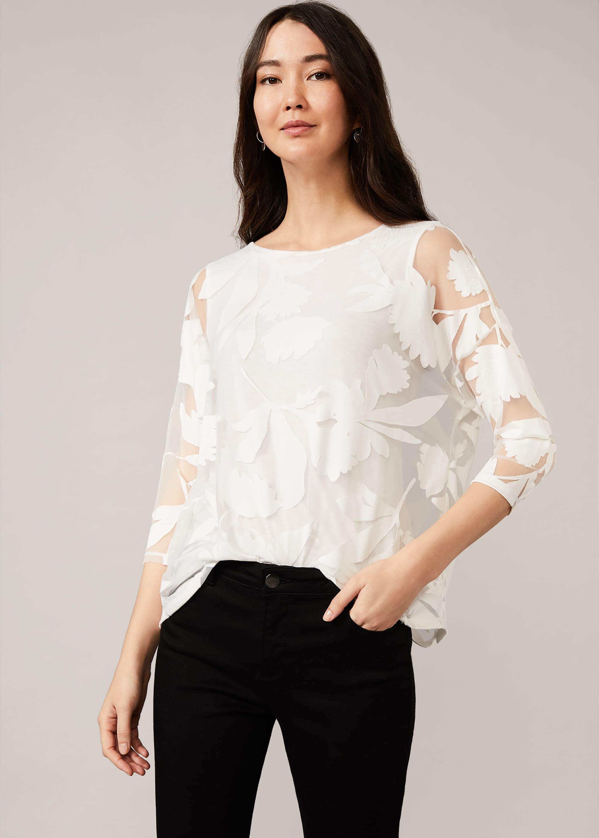 Cerys Floral Burnout Top