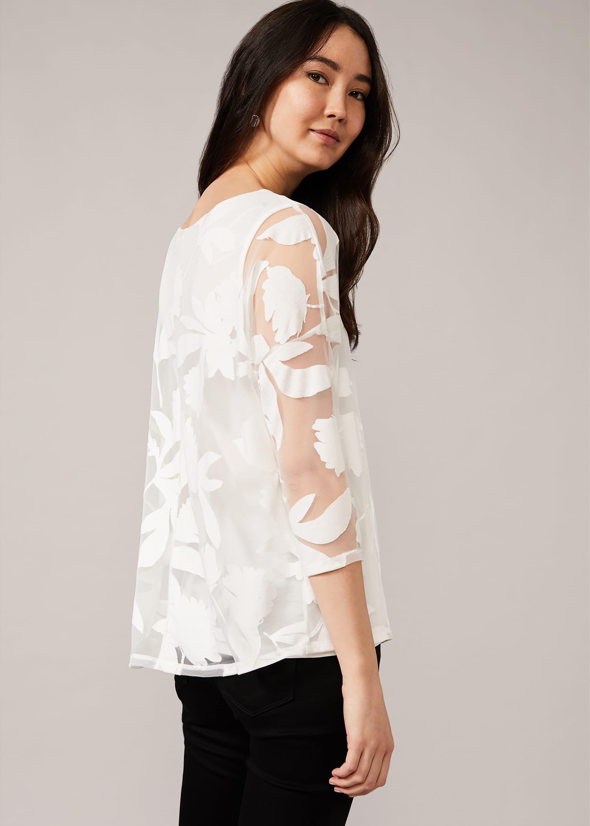 Cerys Floral Burnout Top