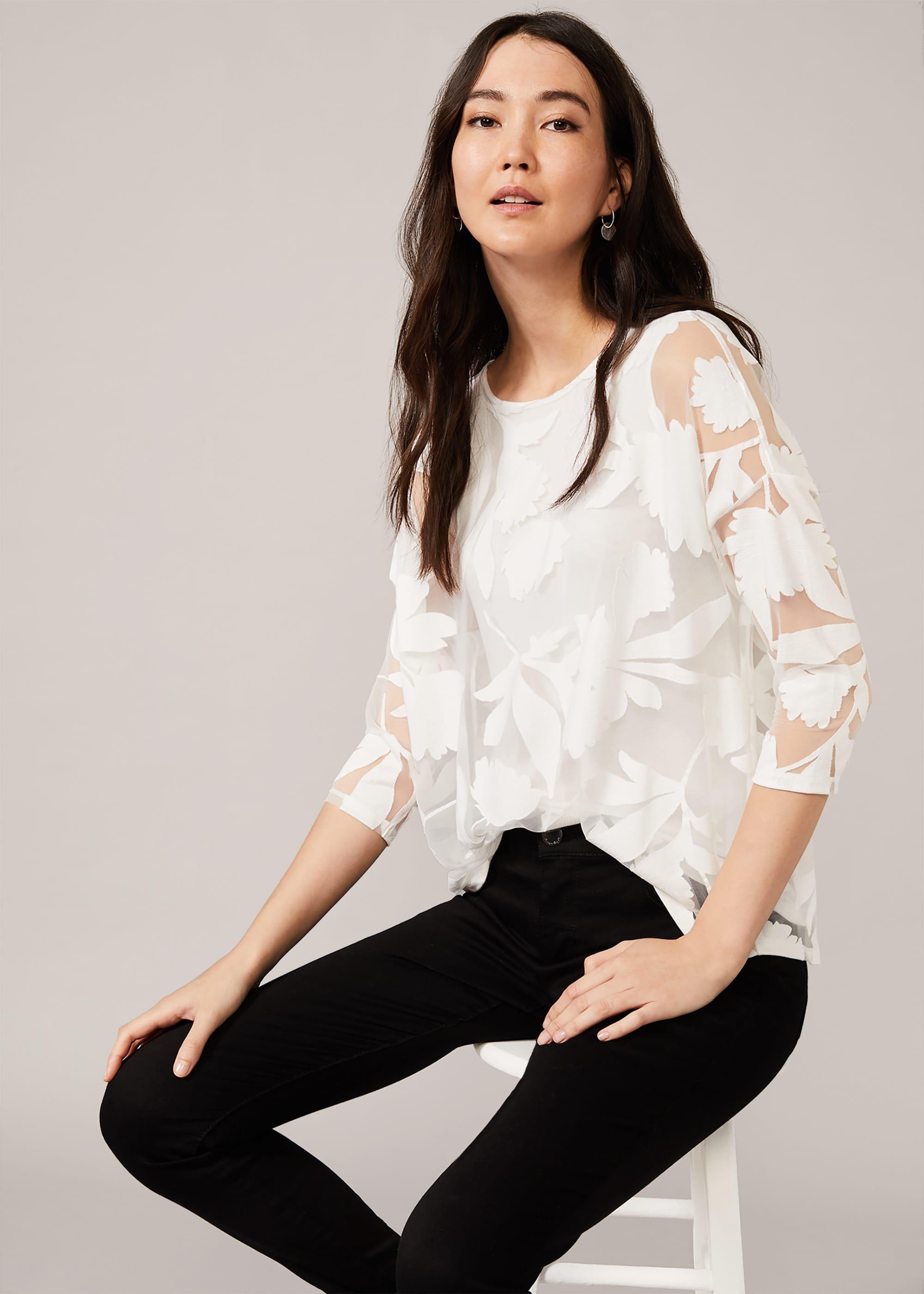 Cerys Floral Burnout Top