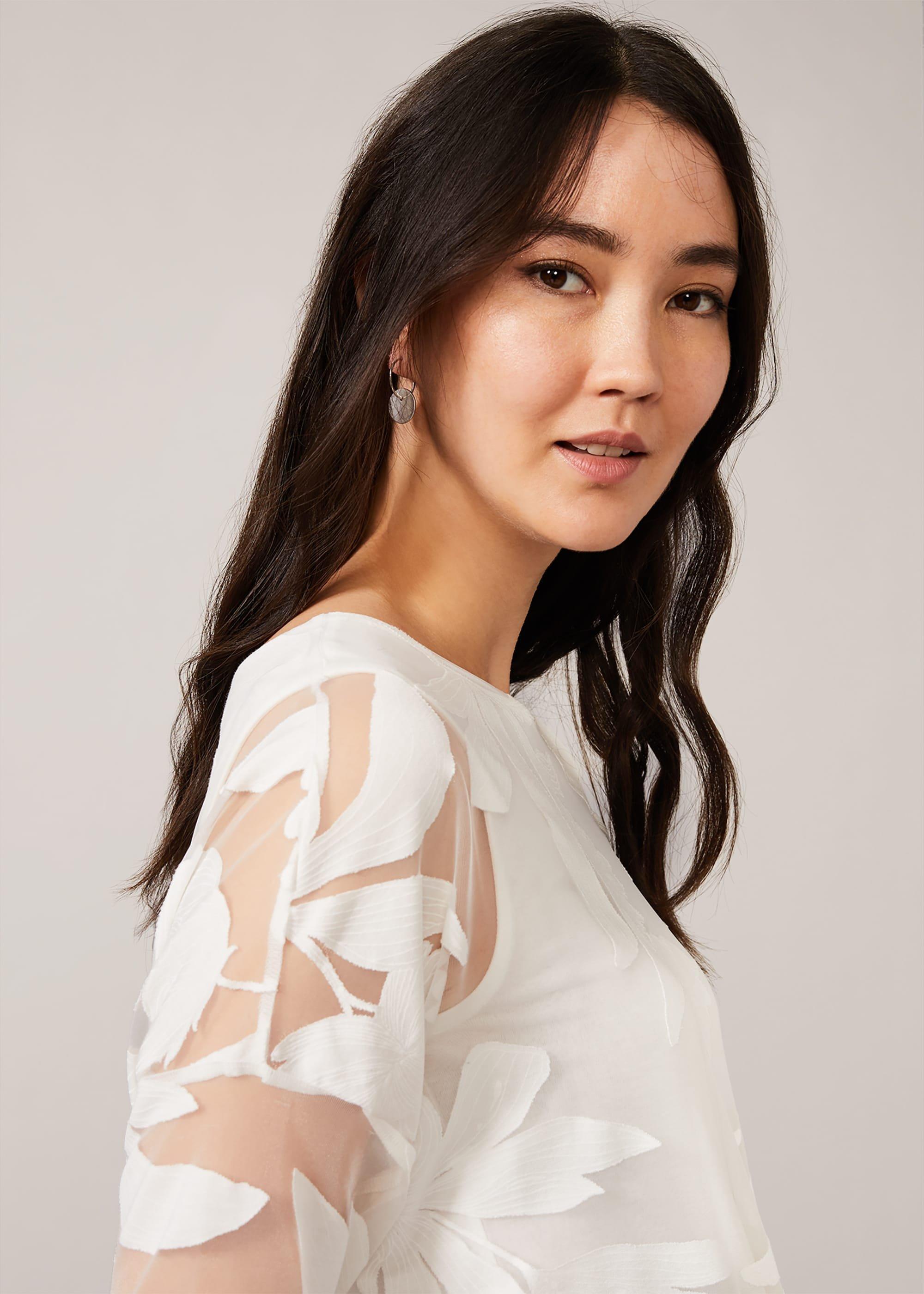Cerys Floral Burnout Top