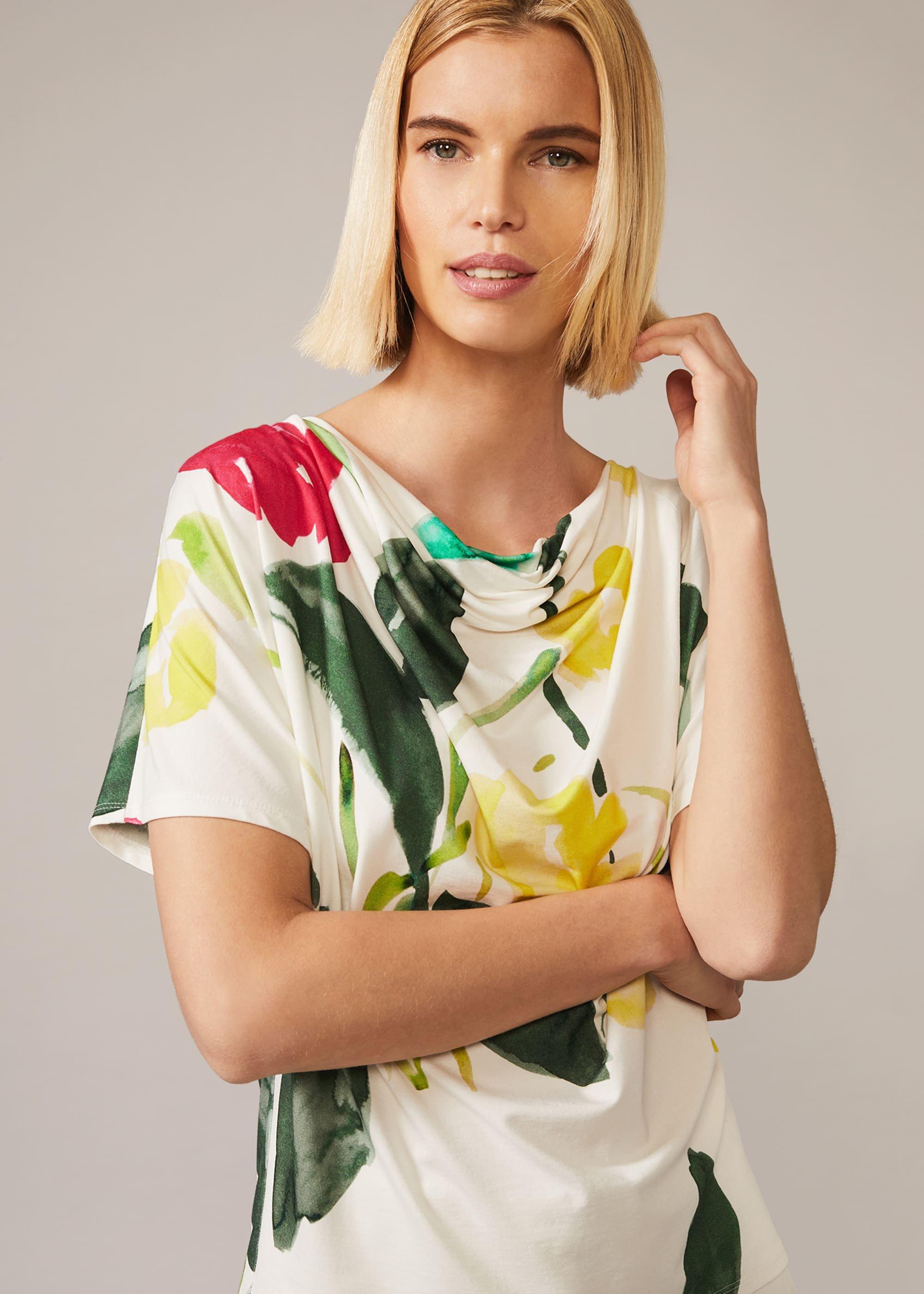 Raisa Floral Cowl Neck Top