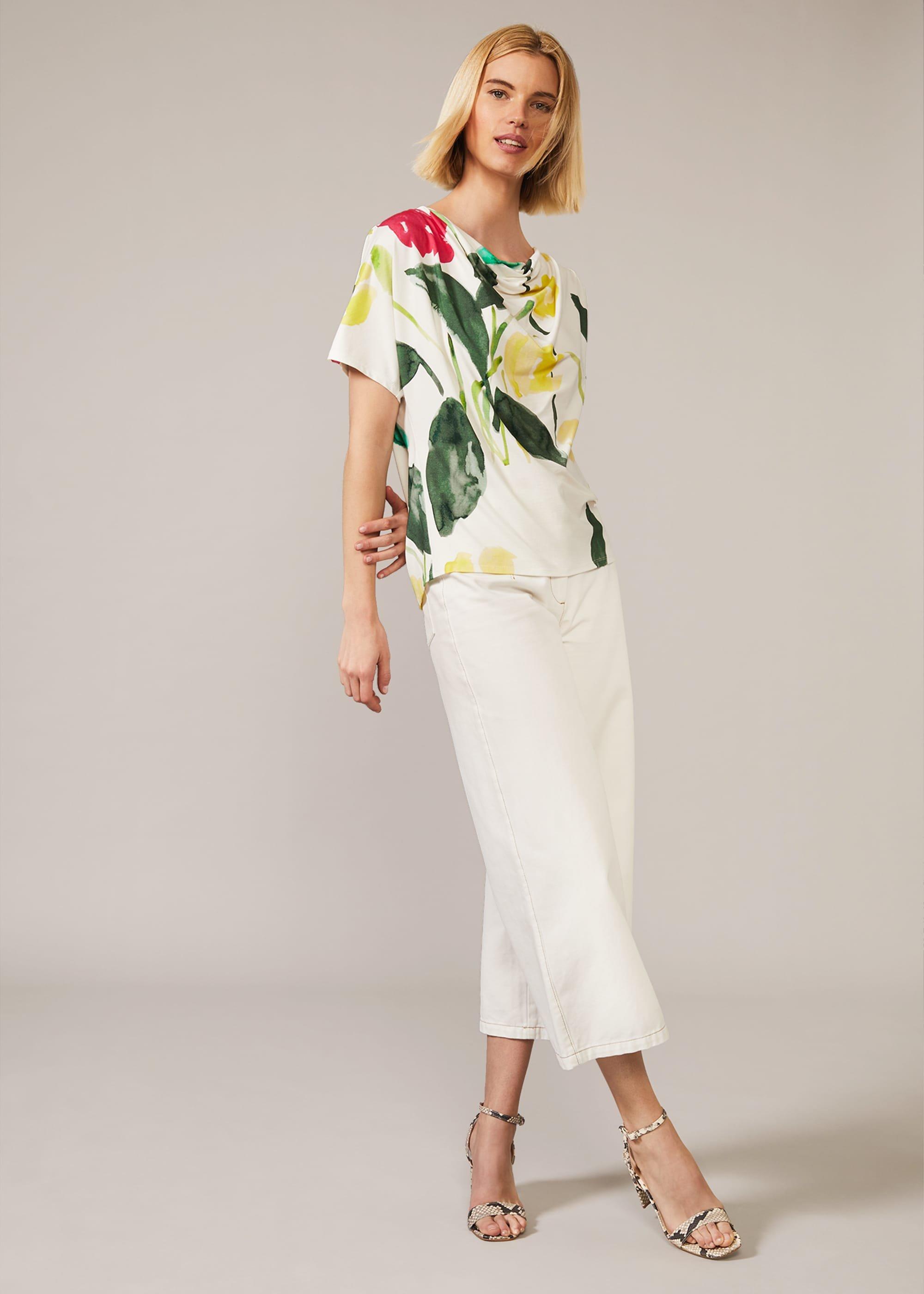 Raisa Floral Cowl Neck Top