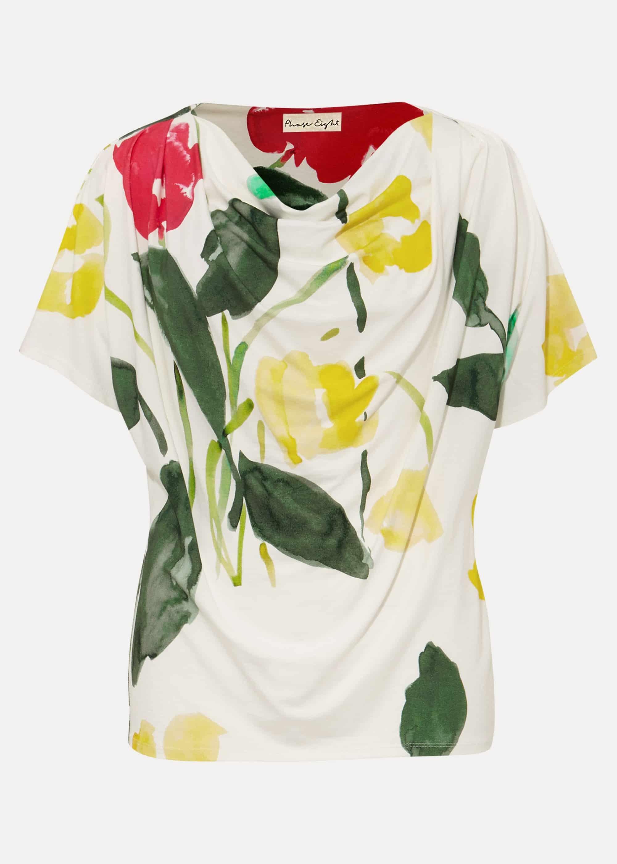 Raisa Floral Cowl Neck Top