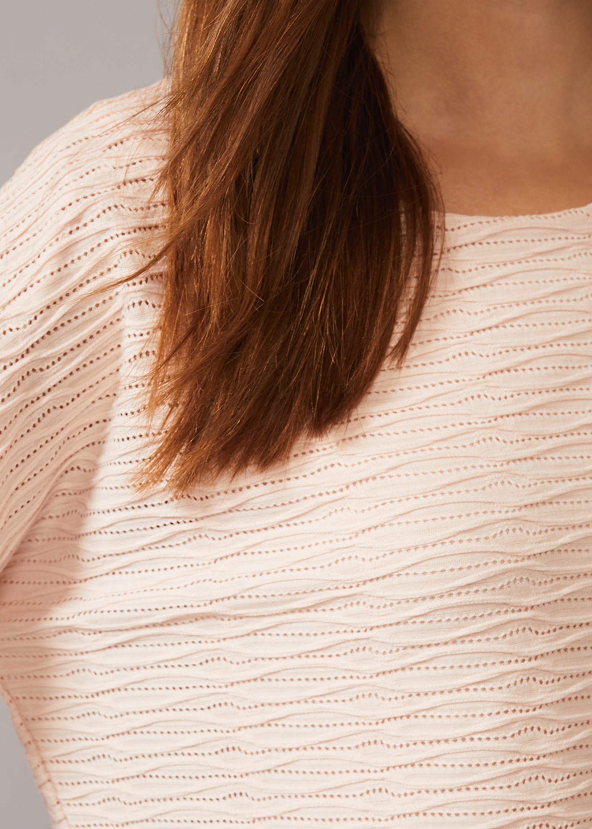 Elle Textured Bubble Hem Top