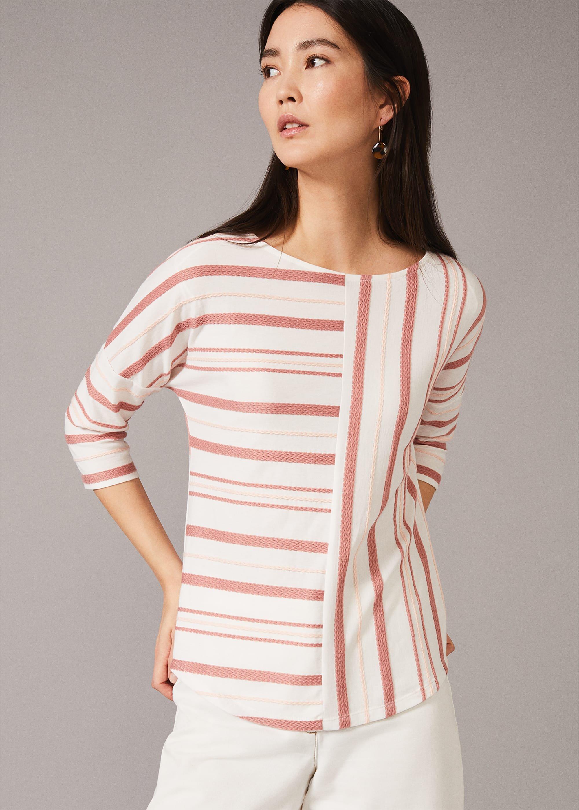 Elanna Textured Stripe Top