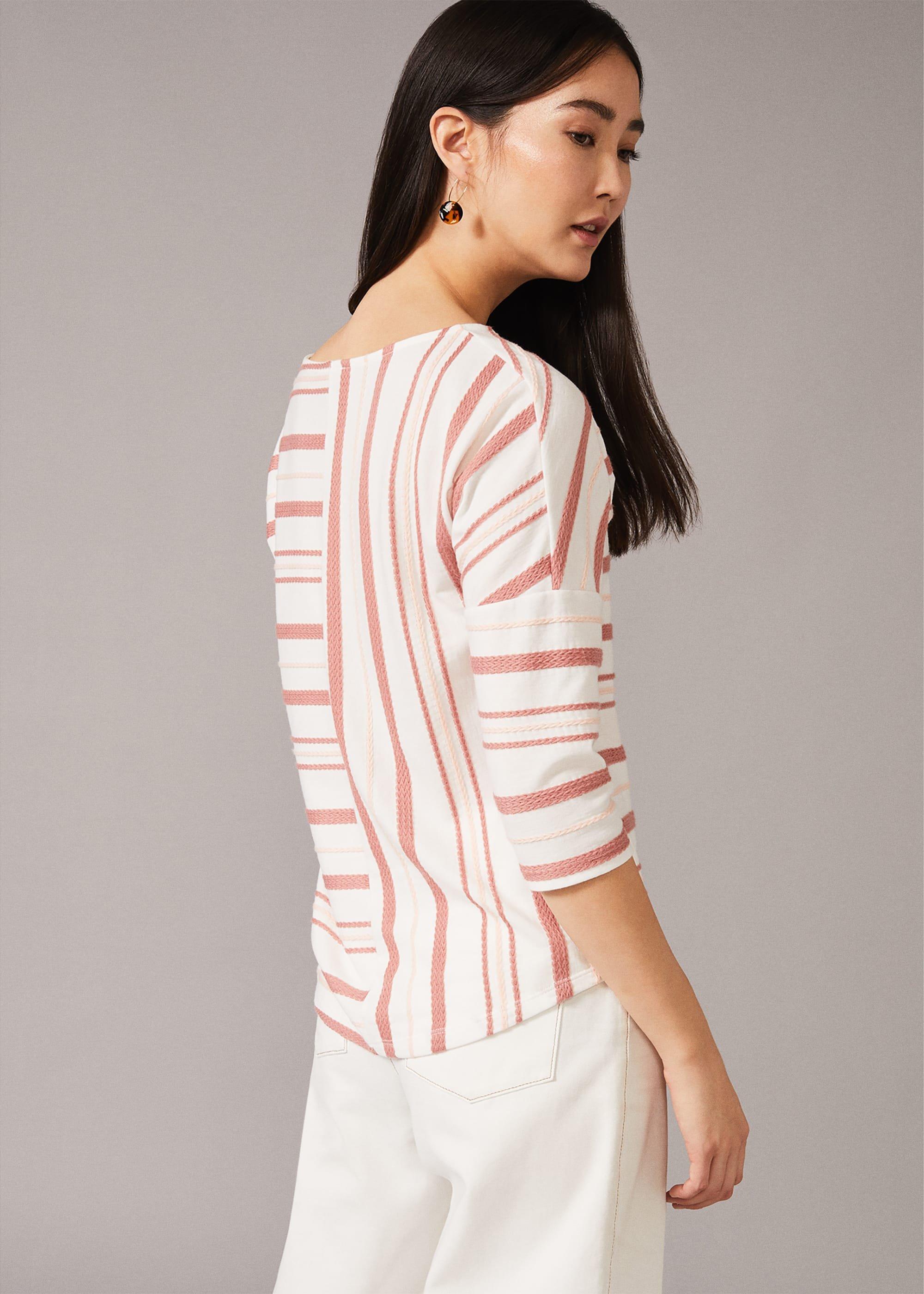 Elanna Textured Stripe Top