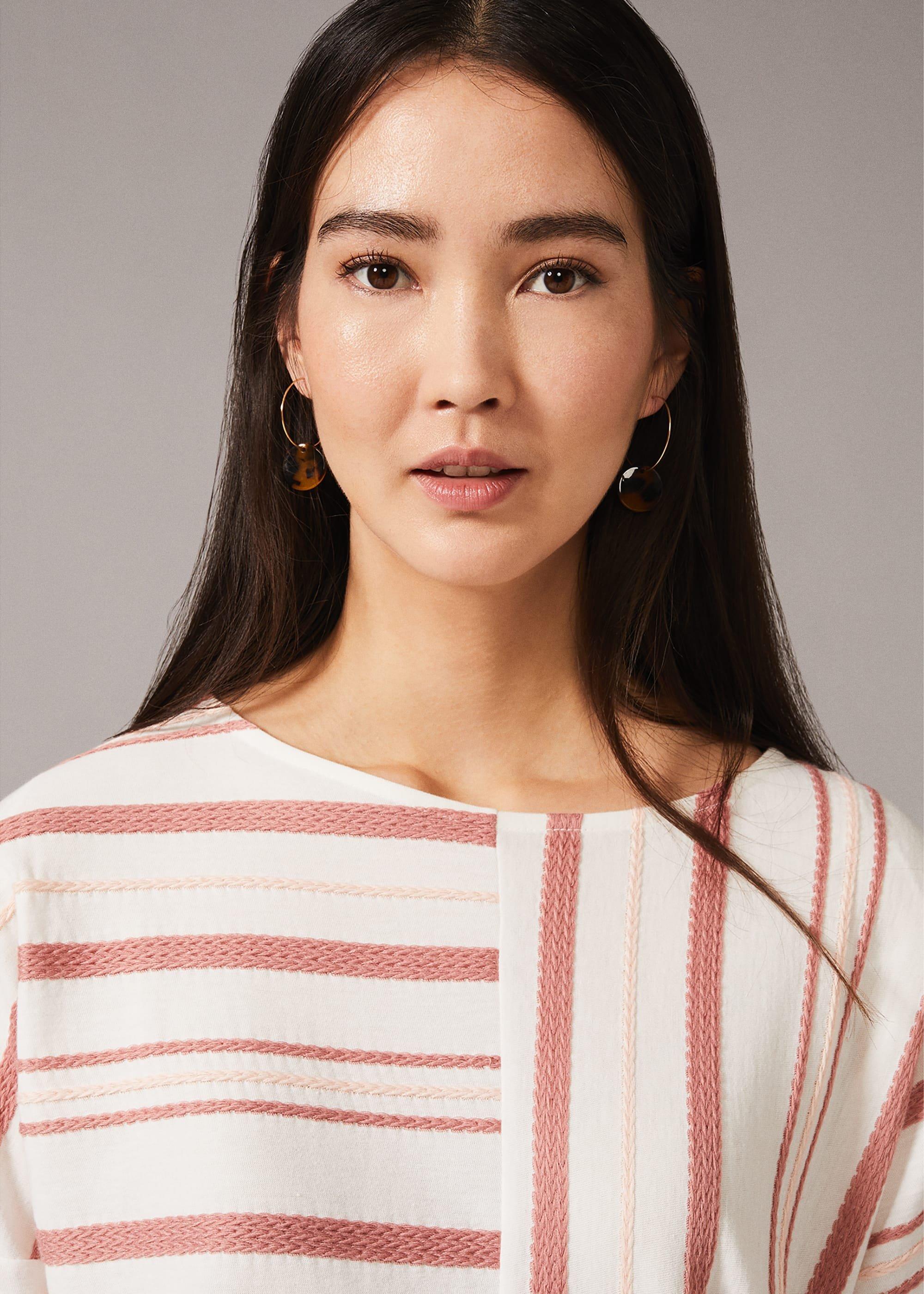 Elanna Textured Stripe Top