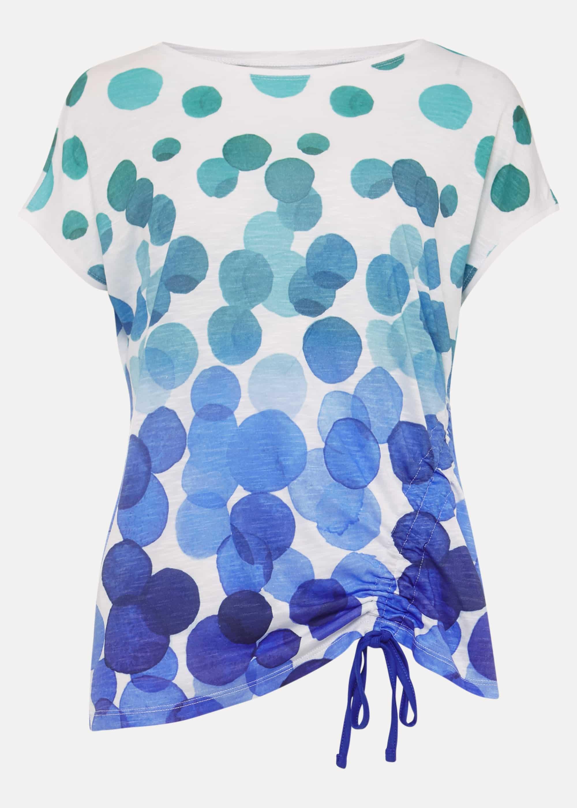 Jinny Border Spot Print Top