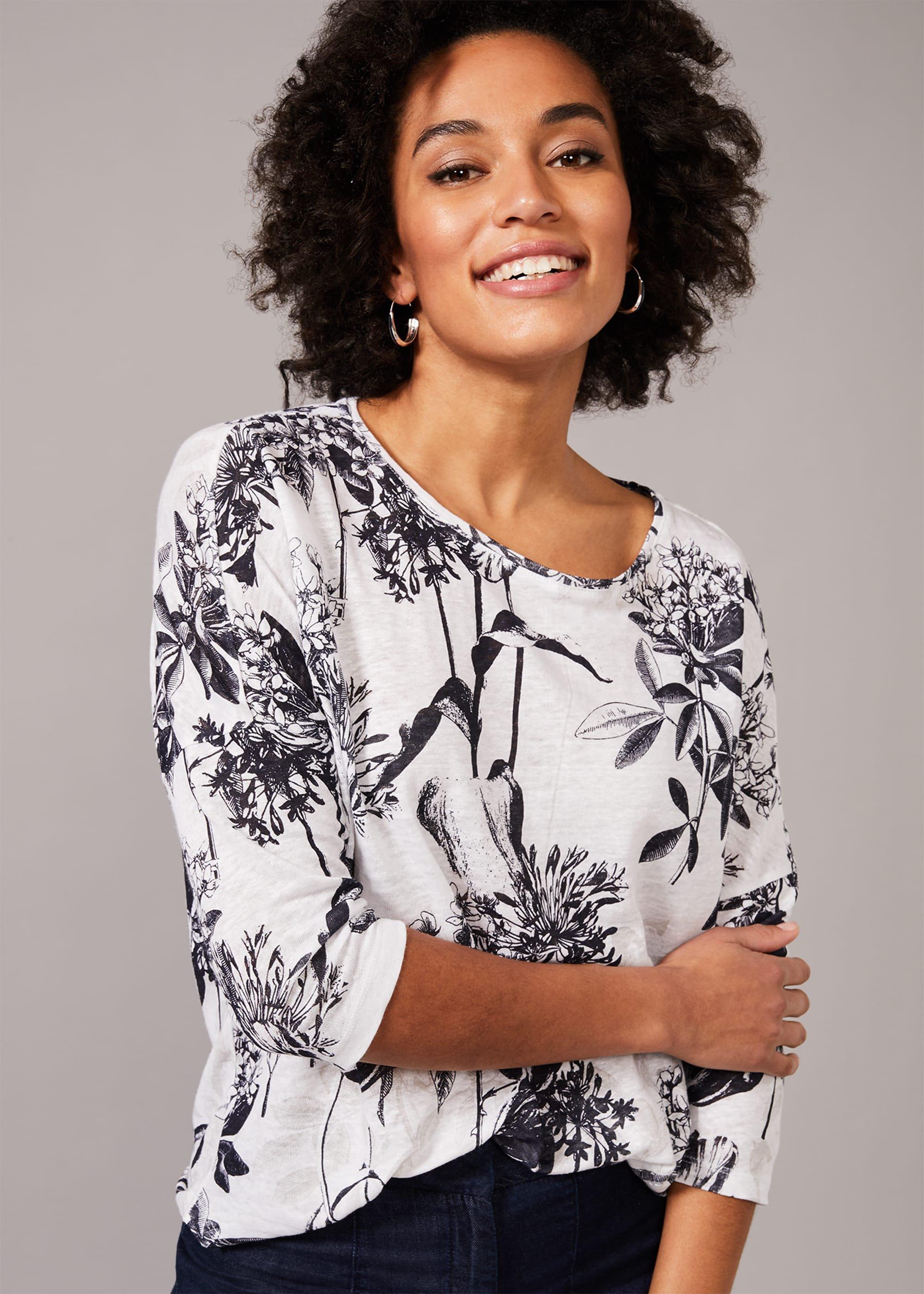 Catrina Floral Linen Top