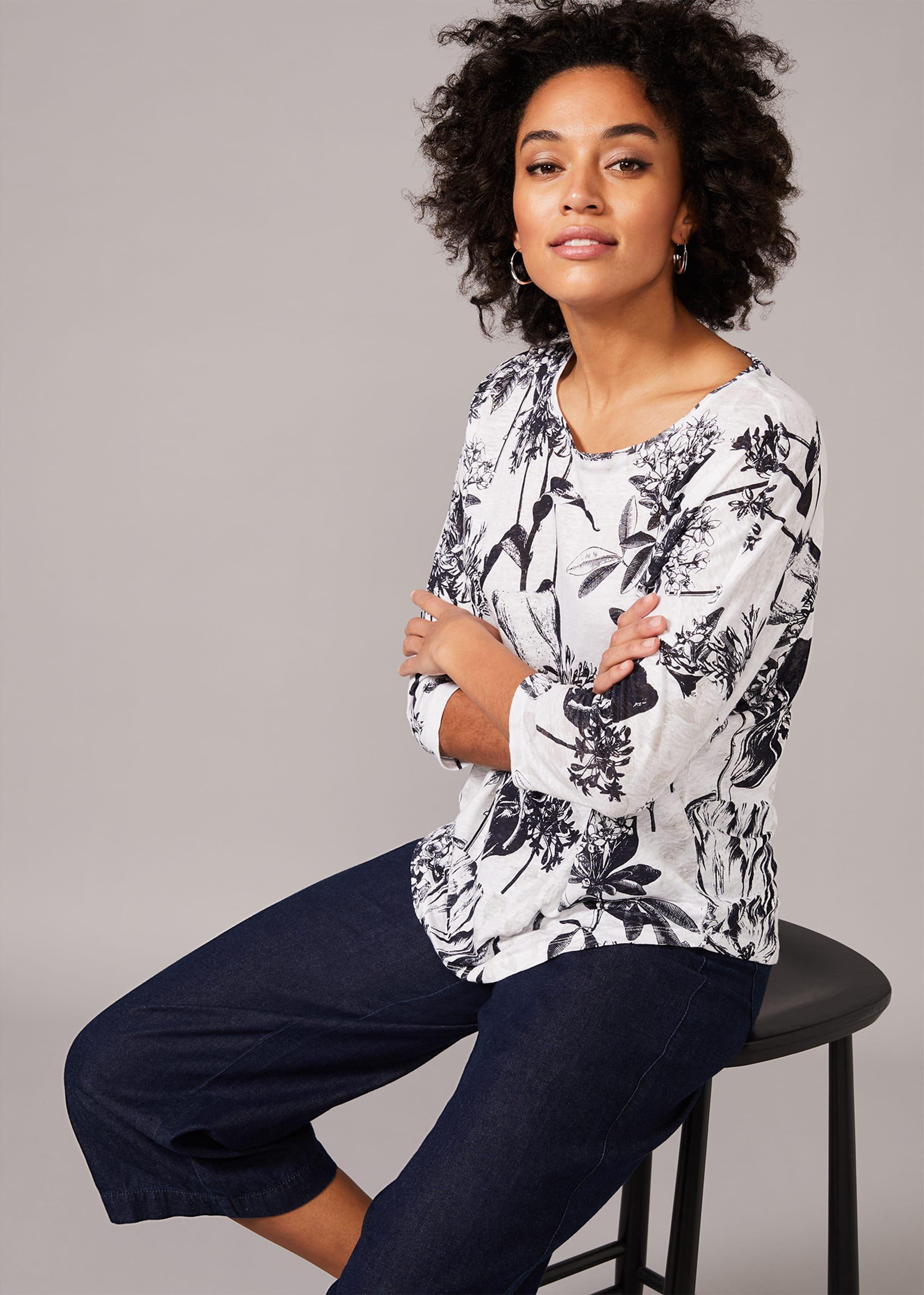Catrina Floral Linen Top